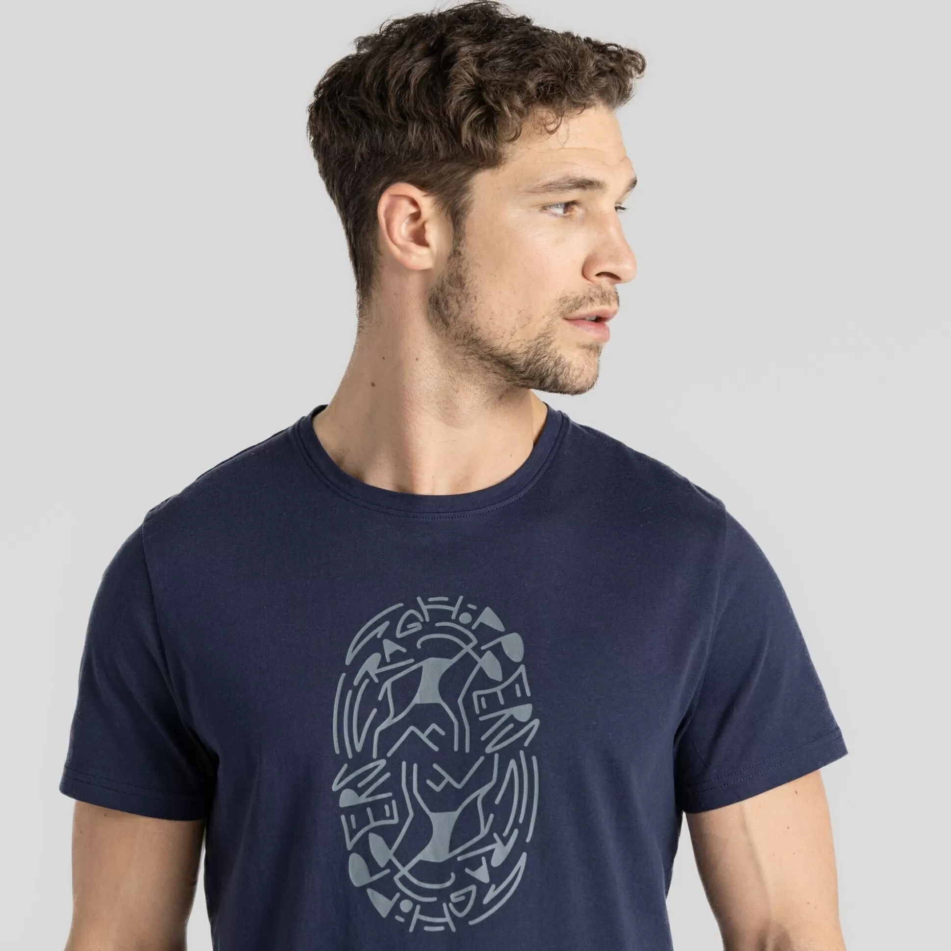 Craghoppers Men'S Lucent Short Sleeved T-Shirt - Blue Navy Tribe<Mens Short Sleeve