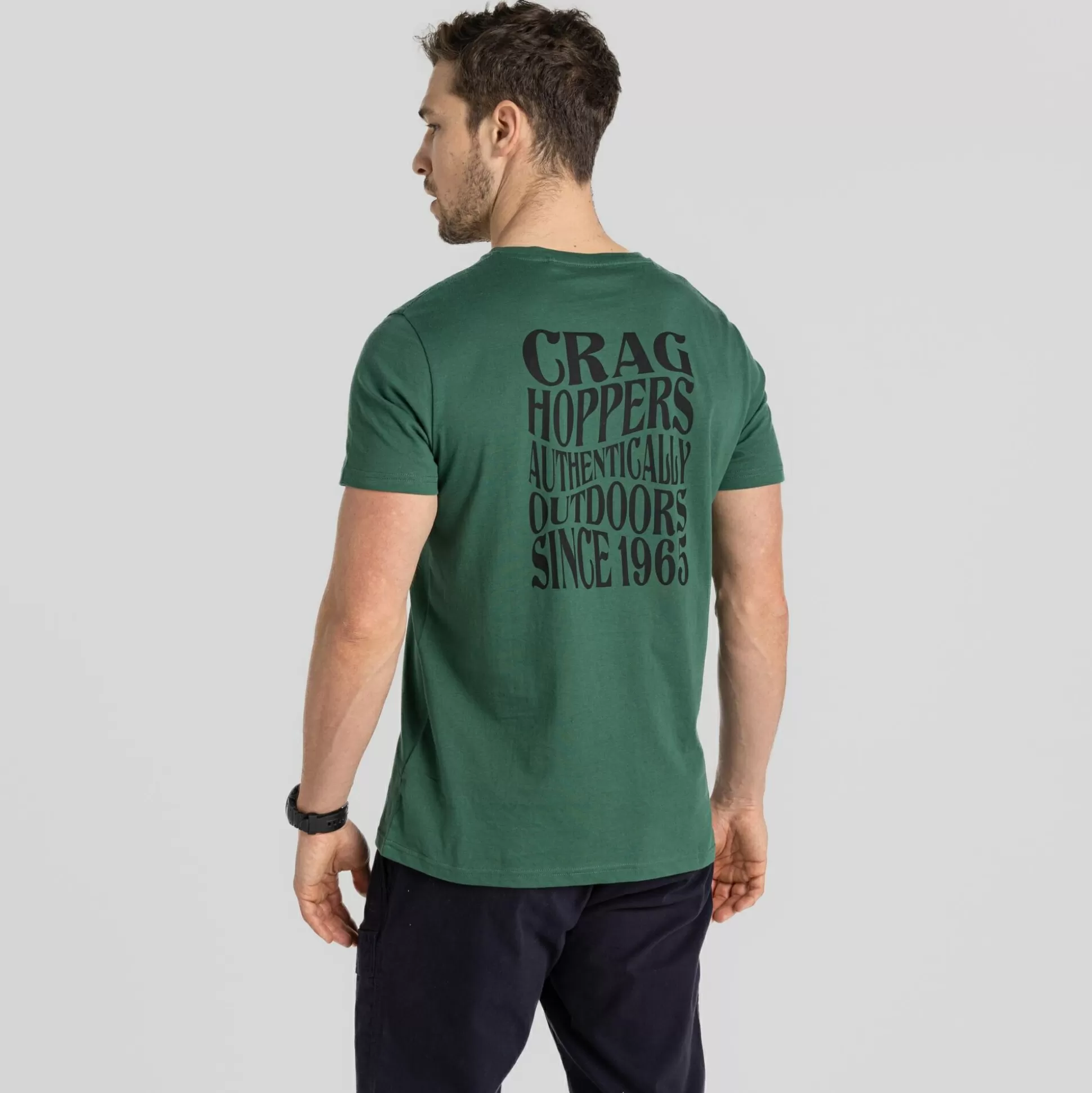 Craghoppers Men'S Lucent Short Sleeved T-Shirt - Evergreen Authentic<Mens Short Sleeve