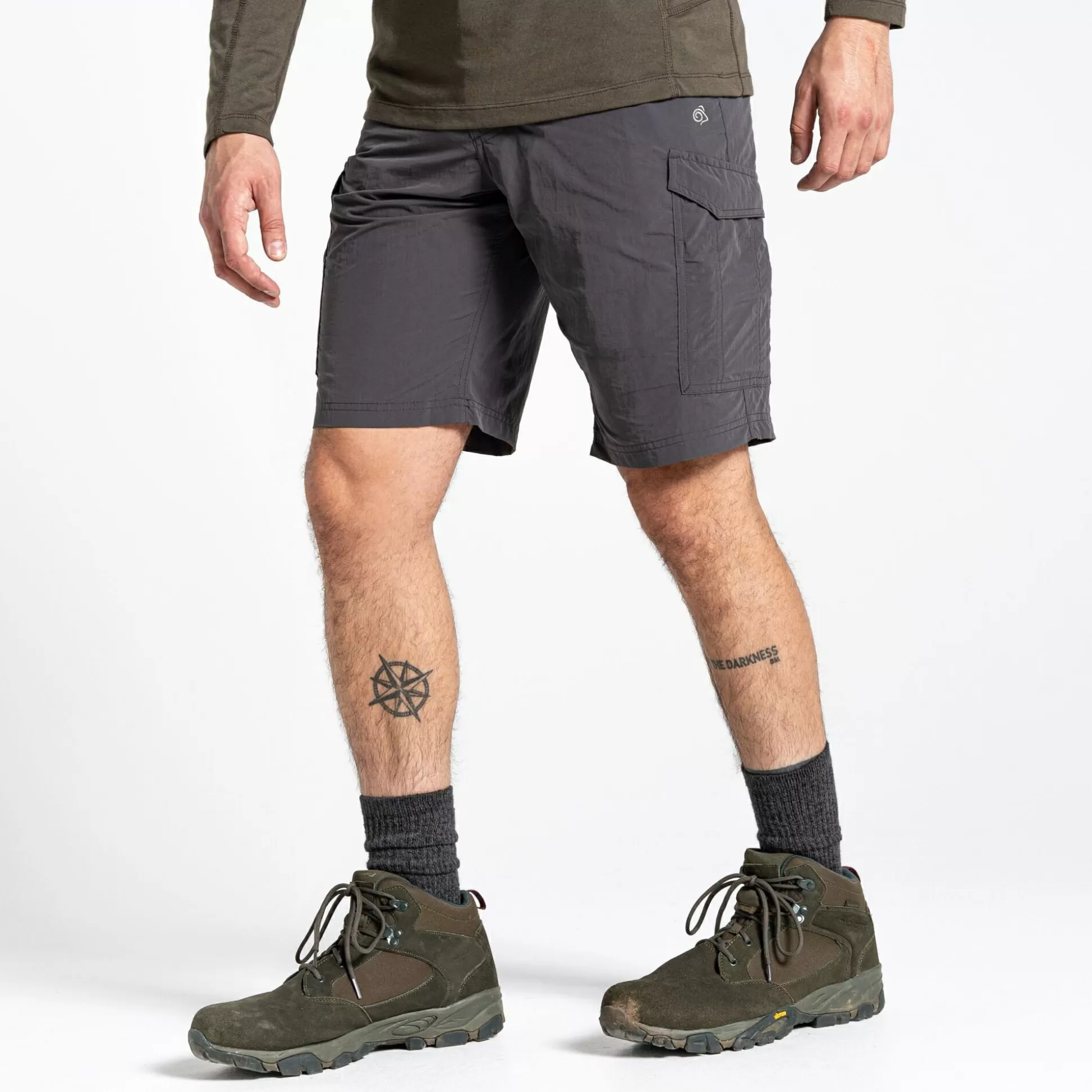 Craghoppers Men'S Nosilife Cargo Ii Shorts - Black Pepper<Mens Shorts