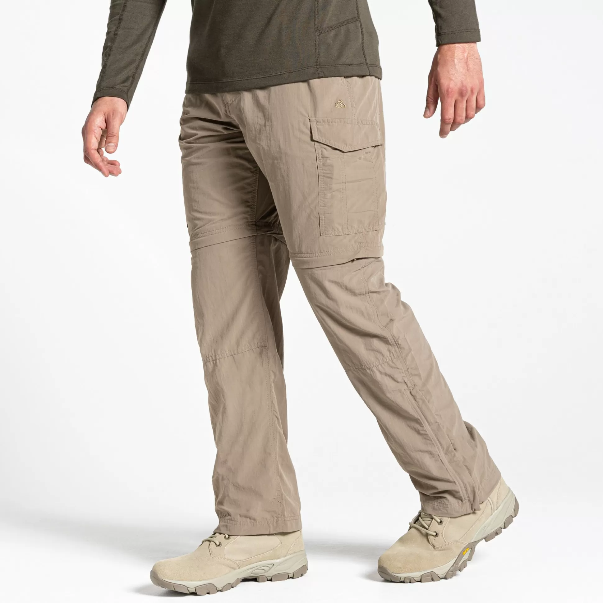 Craghoppers Men'S Nosilife Convertible Ii Trousers - Pebble<Mens Cargo Trousers | Zip Off Trousers