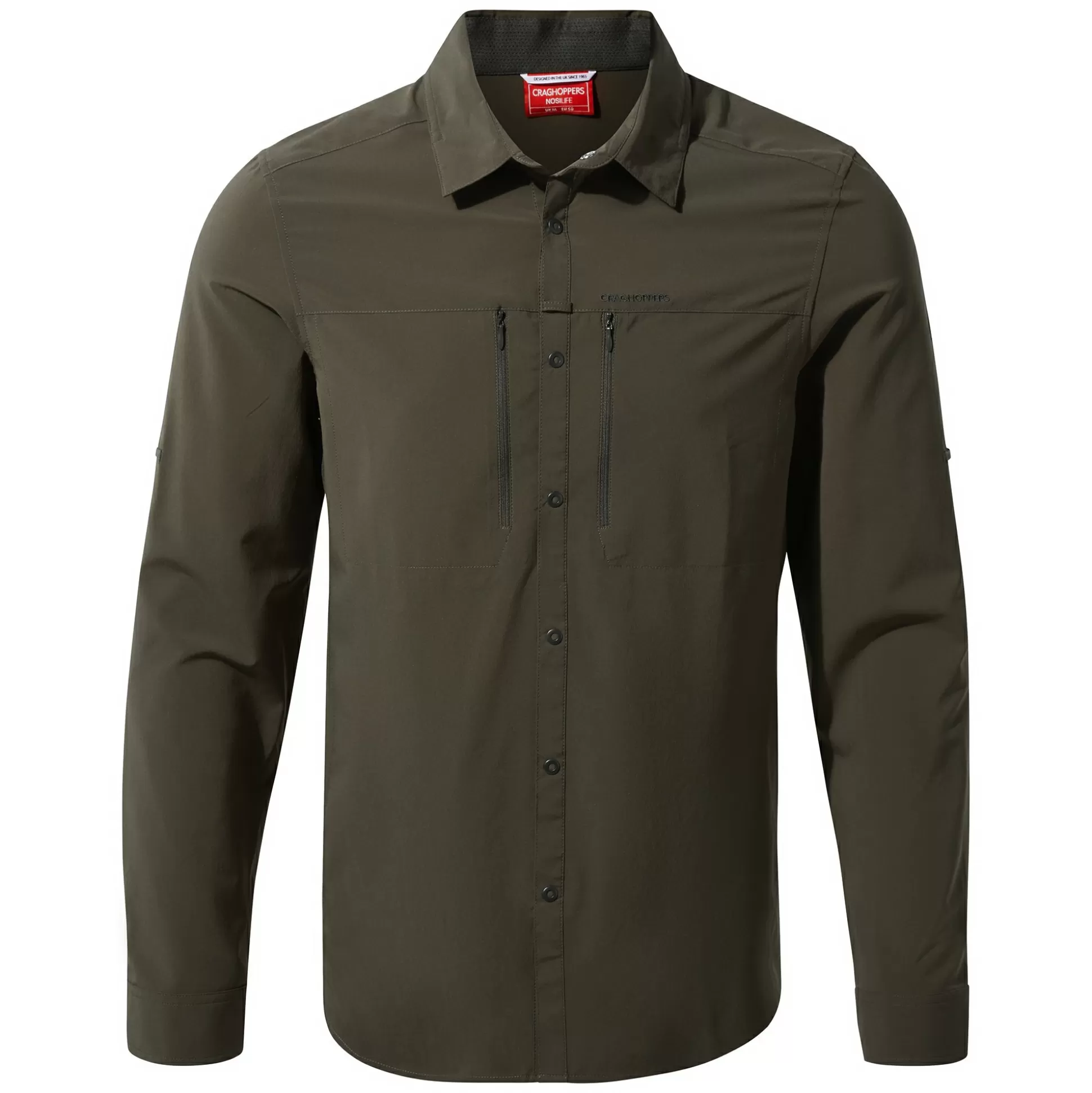 Craghoppers Men'S Nosilife Pro Iv Long Sleeved Shirt - Woodland Green<Mens Long Sleeve