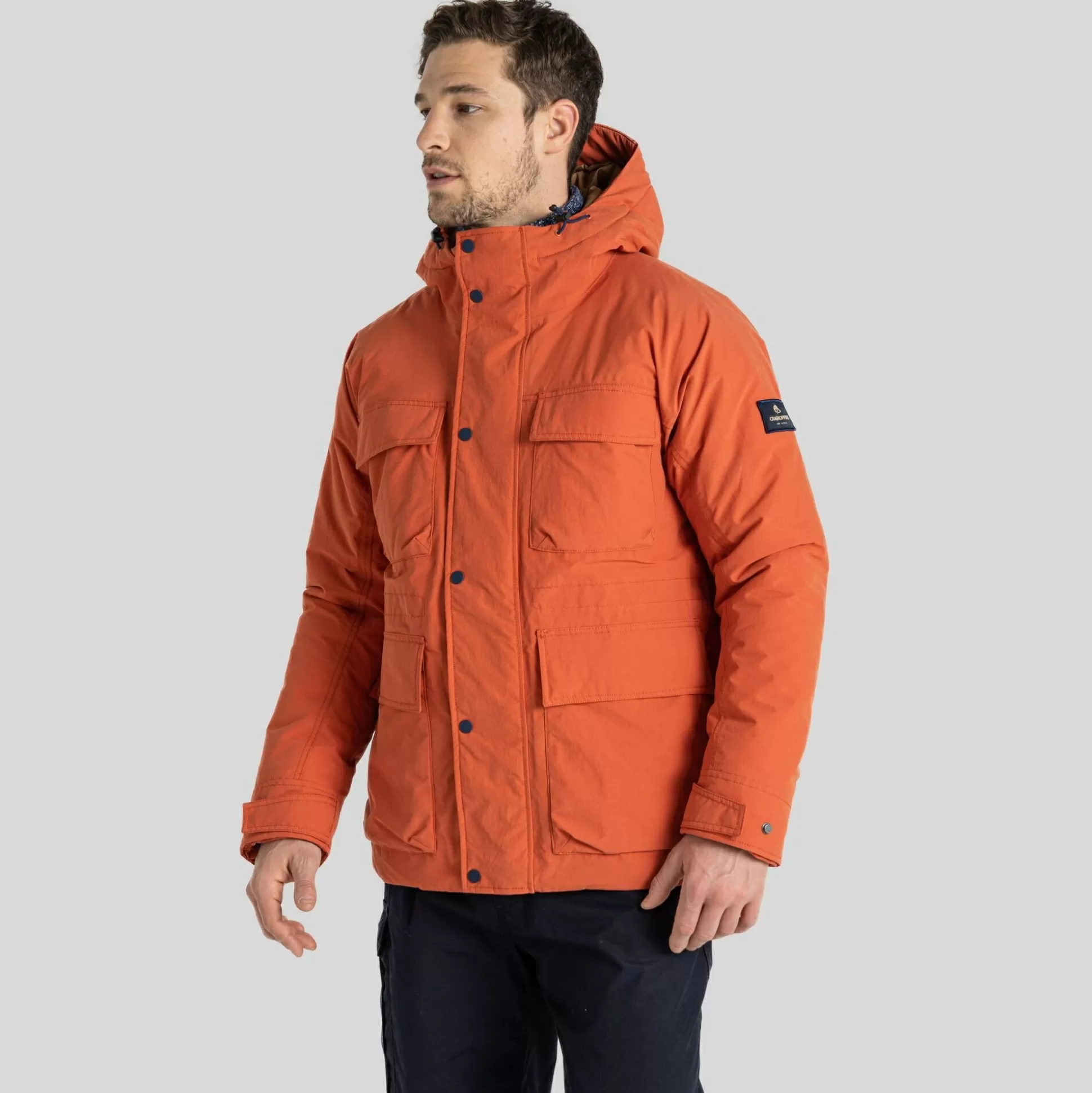 Craghoppers Men'S Shores Waterproof Jacket - Red Clay<Mens Insulated Jackets | Waterproof Jackets