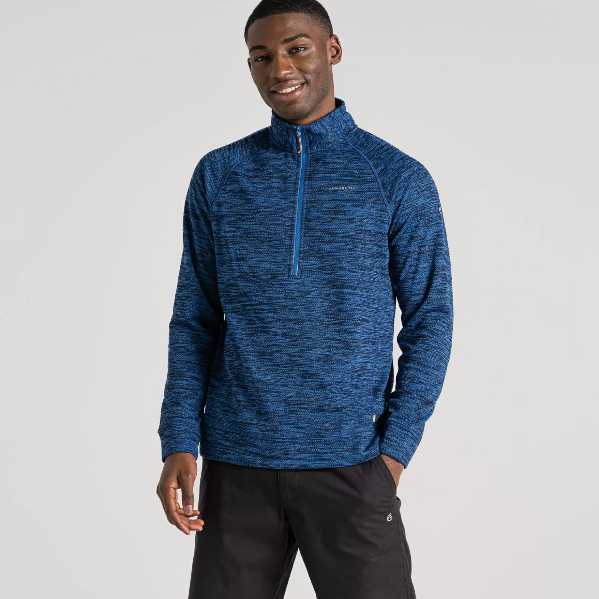 Craghoppers Men'S Stromer Half Fleece - Bolt Blue<Mens Half Zip Fleece