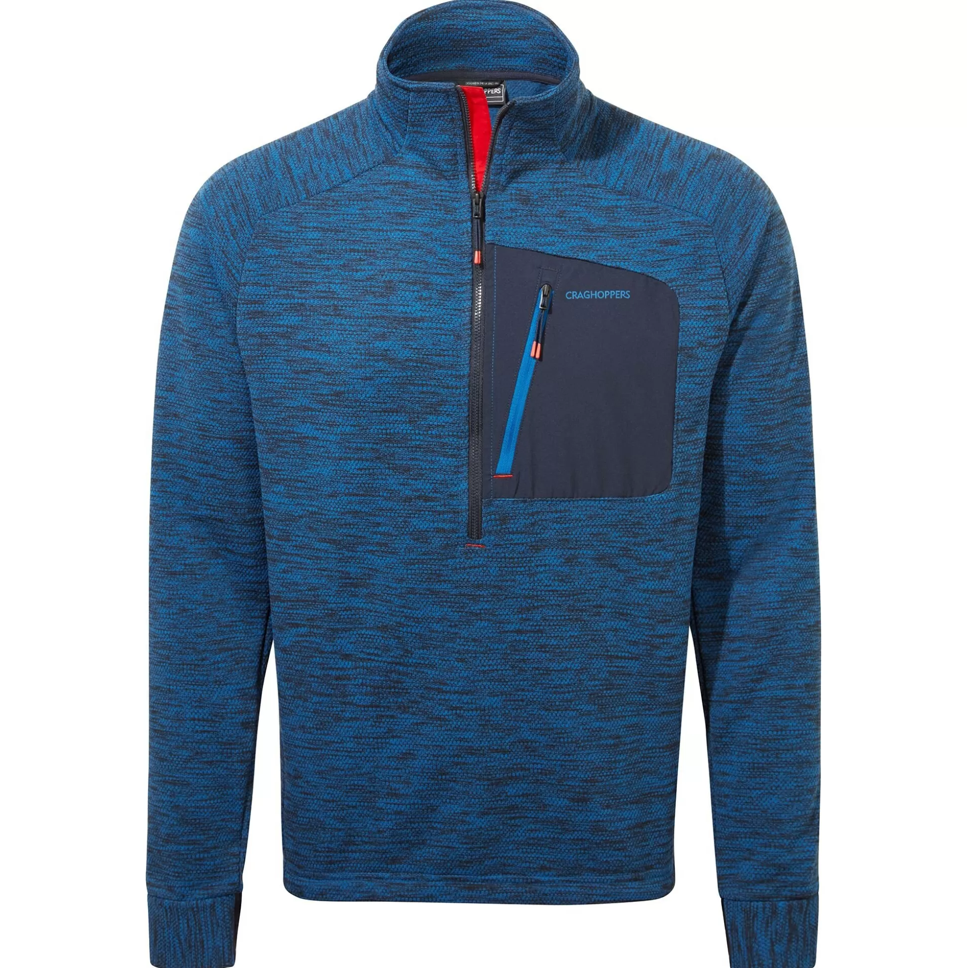 Craghoppers Men'S Tarbert Half Zip Fleece - Picotee Blue<Mens Half Zip Fleece