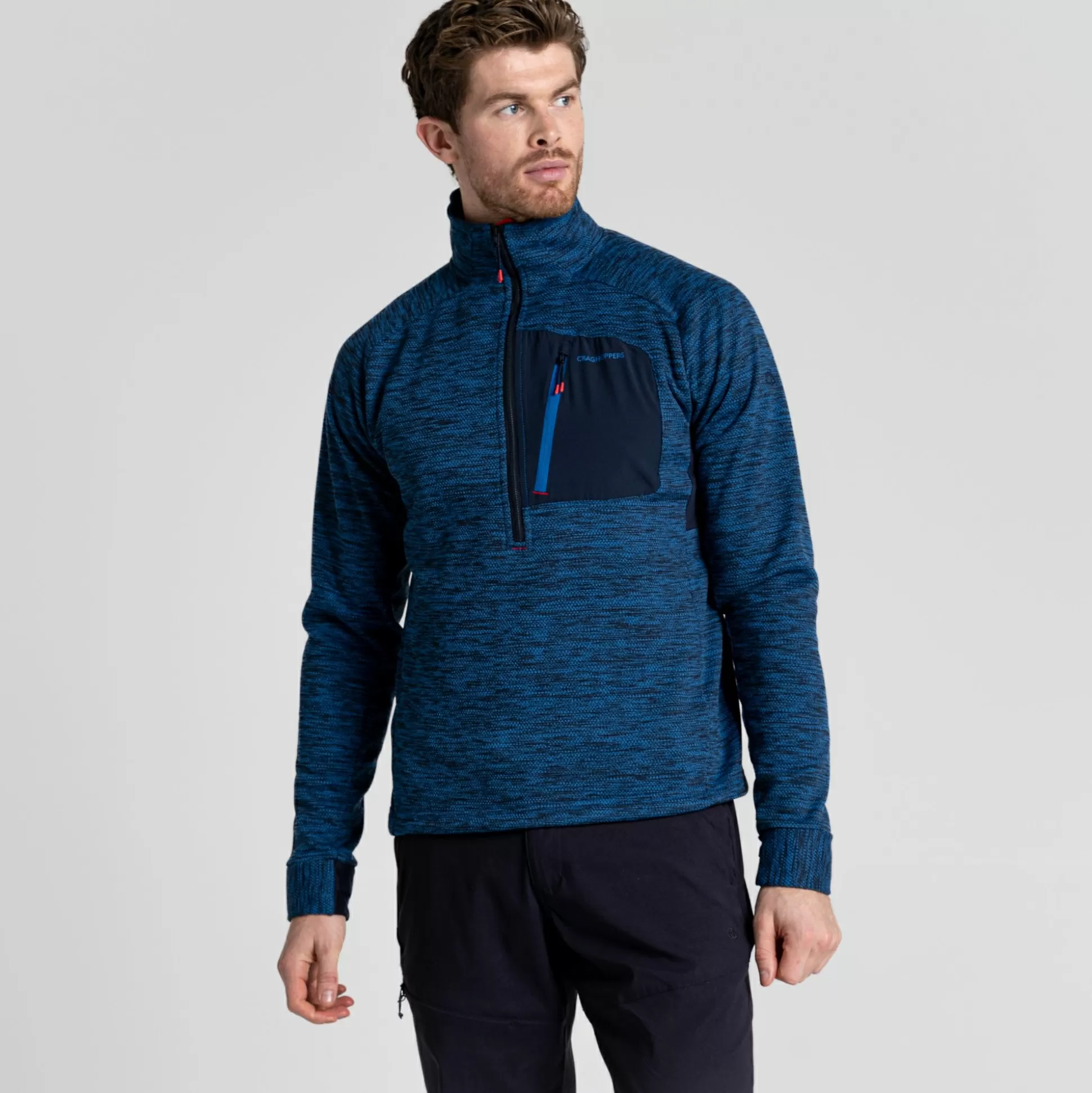 Craghoppers Men'S Tarbert Half Zip Fleece - Picotee Blue<Mens Half Zip Fleece