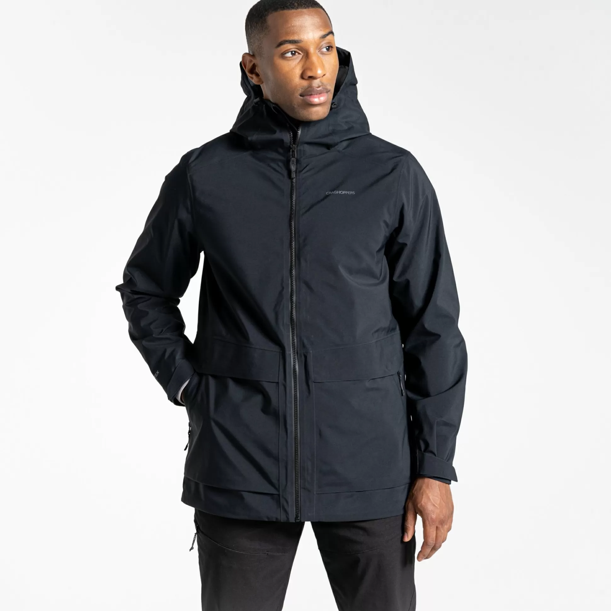 Craghoppers Men'S Toledo Gore-Tex Jacket - Black<Mens Gore Tex Jackets | Waterproof Jackets