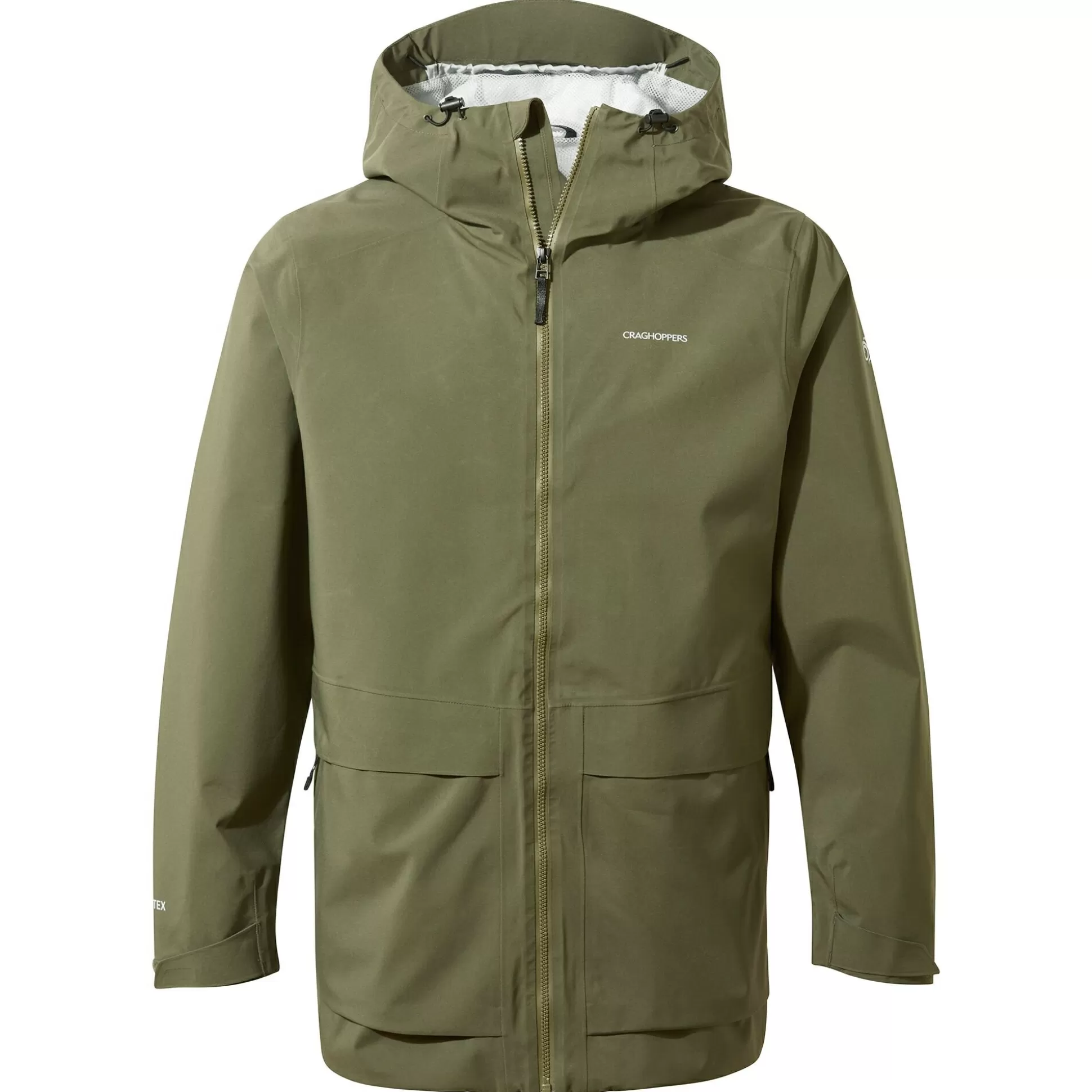 Craghoppers Men'S Toledo Gore-Tex Jacket - Parka Green<Mens Gore Tex Jackets | Waterproof Jackets