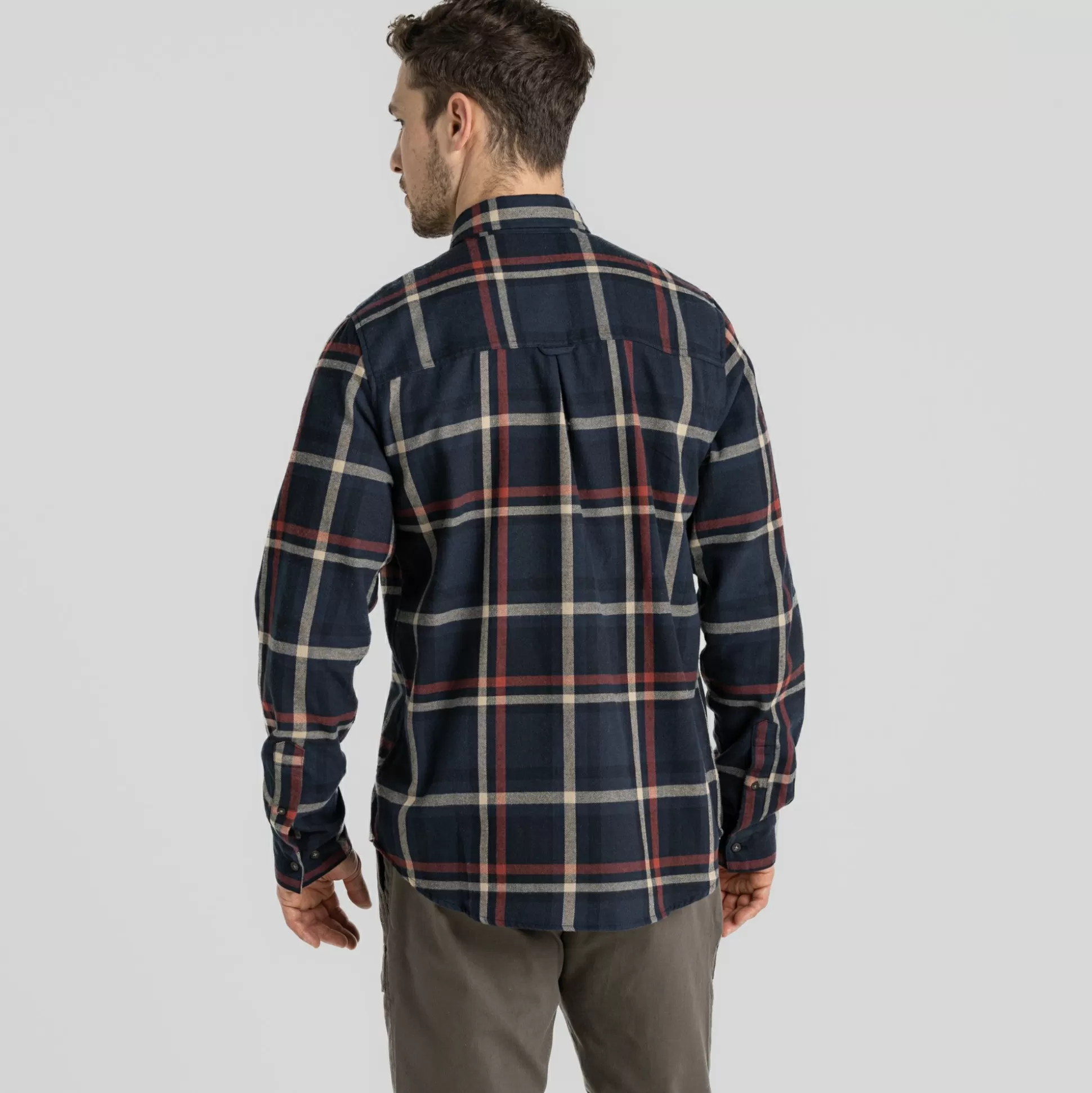 Craghoppers Men'S Wald Long Sleeved Shirt - Blue Navy Check<Mens Long Sleeve