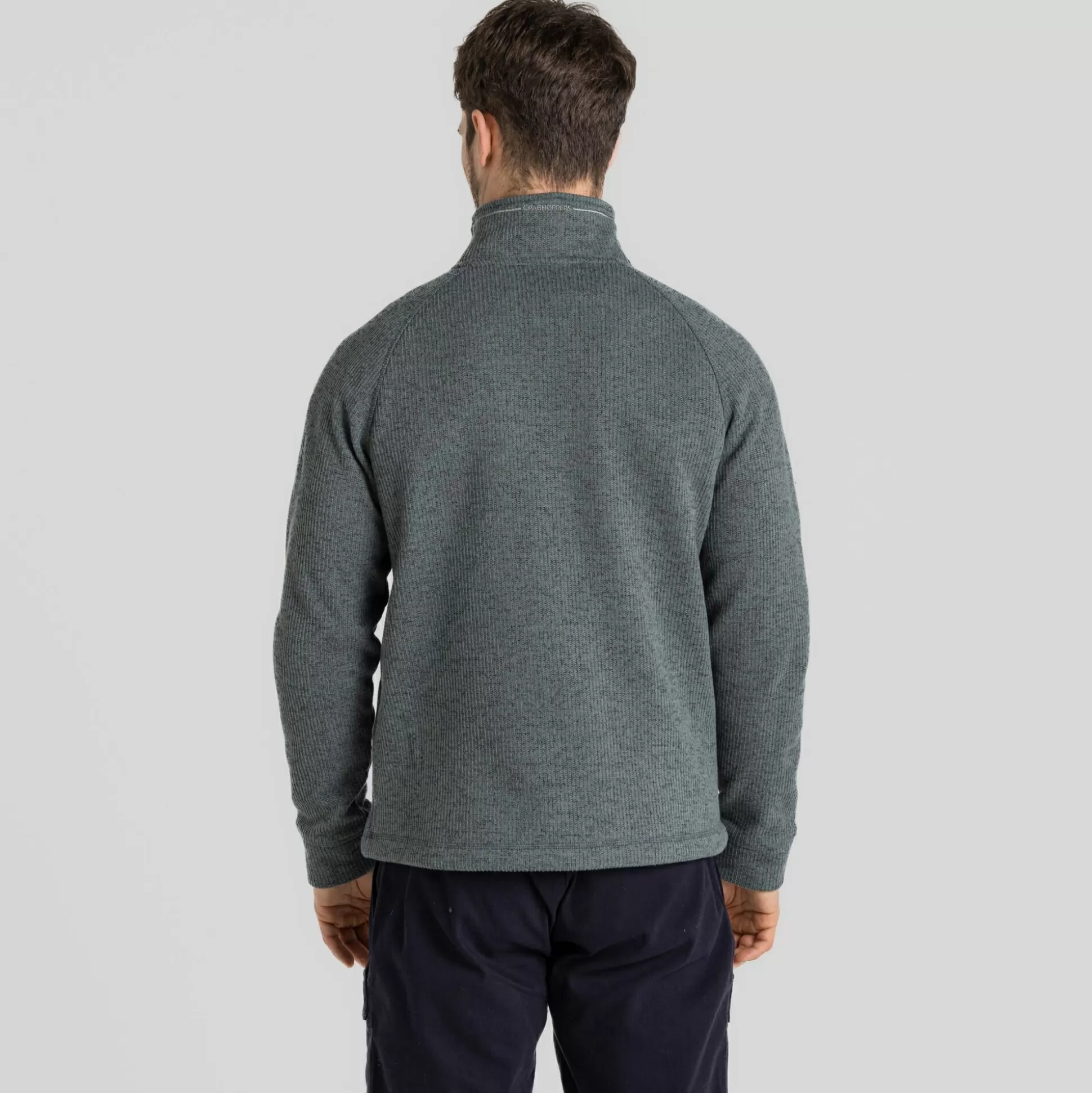 Craghoppers Men'S Wole Half Zip Fleece - Balsam Green Marl<Mens Half Zip Fleece