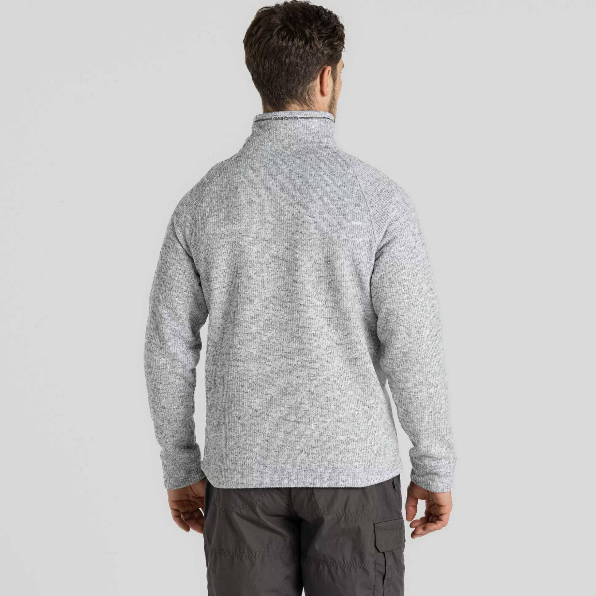 Craghoppers Men'S Wole Half Zip Fleece - Soft Grey Marl<Mens Half Zip Fleece