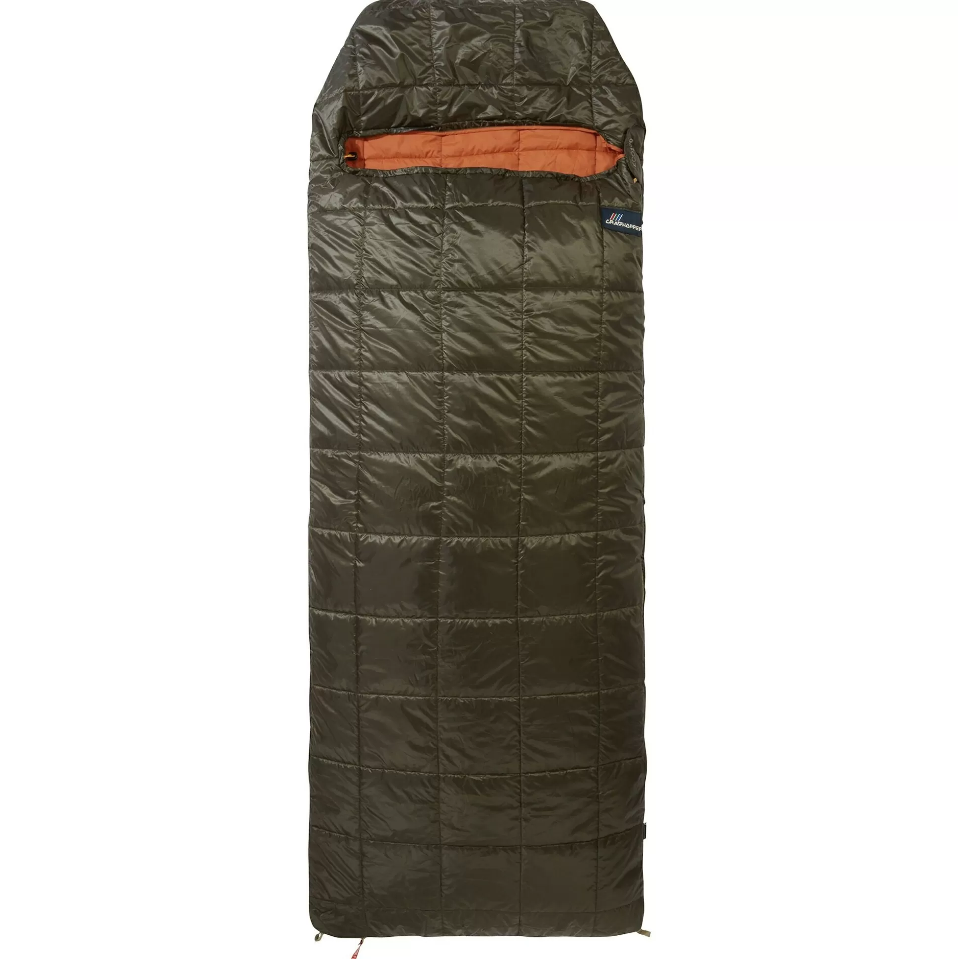 Craghoppers Nosilife Eco 100 Sleeping Bag - Woodland Green / Potters Clay< Sleeping