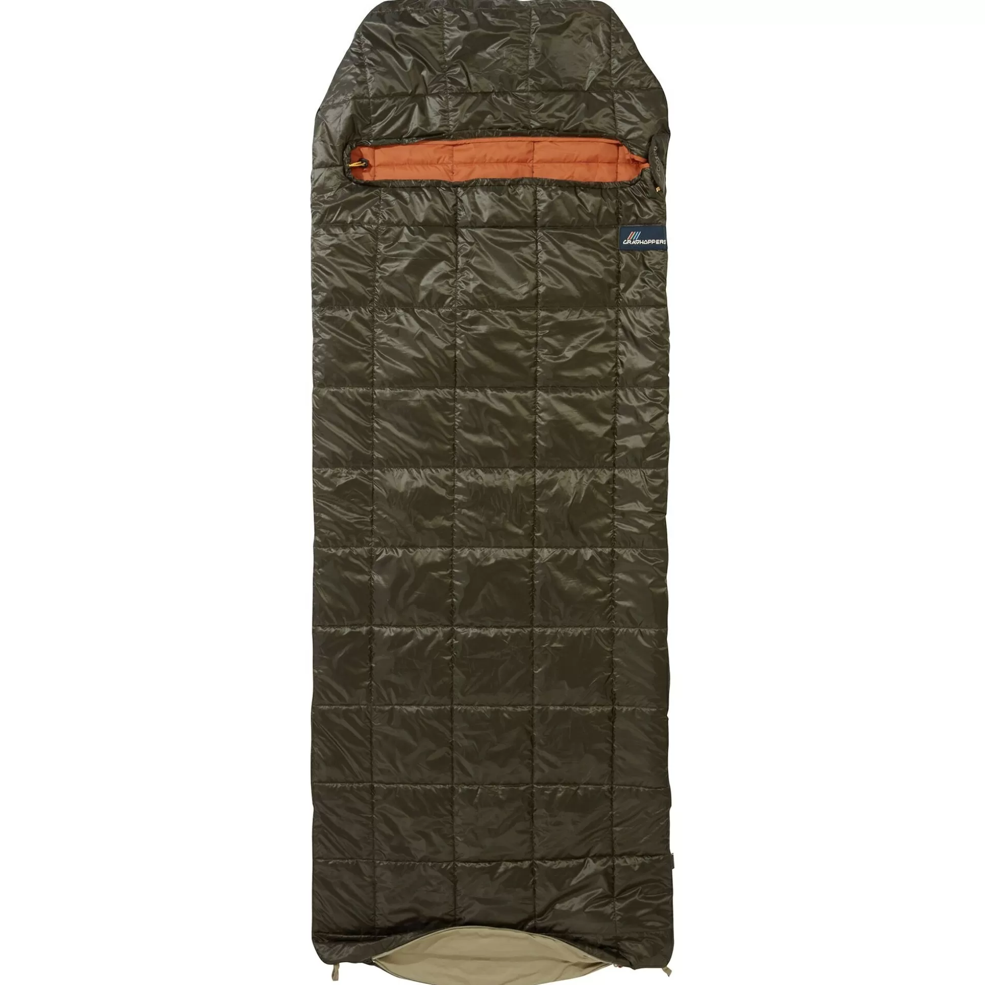 Craghoppers Nosilife Eco 100 Sleeping Bag - Woodland Green / Potters Clay< Sleeping