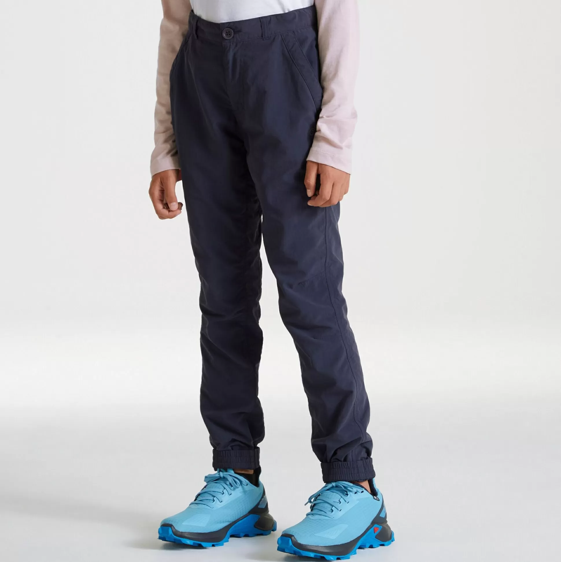 Craghoppers Nosilife Terrigal Convertible Trousers - Blue Navy<Kids Zip Off Trousers