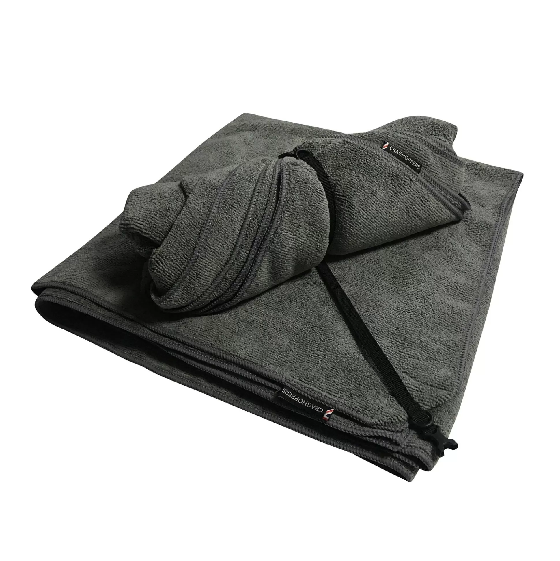 Craghoppers Super Large Microfibre Travel Towel - Charcoal< Camping Accessories | Luggage