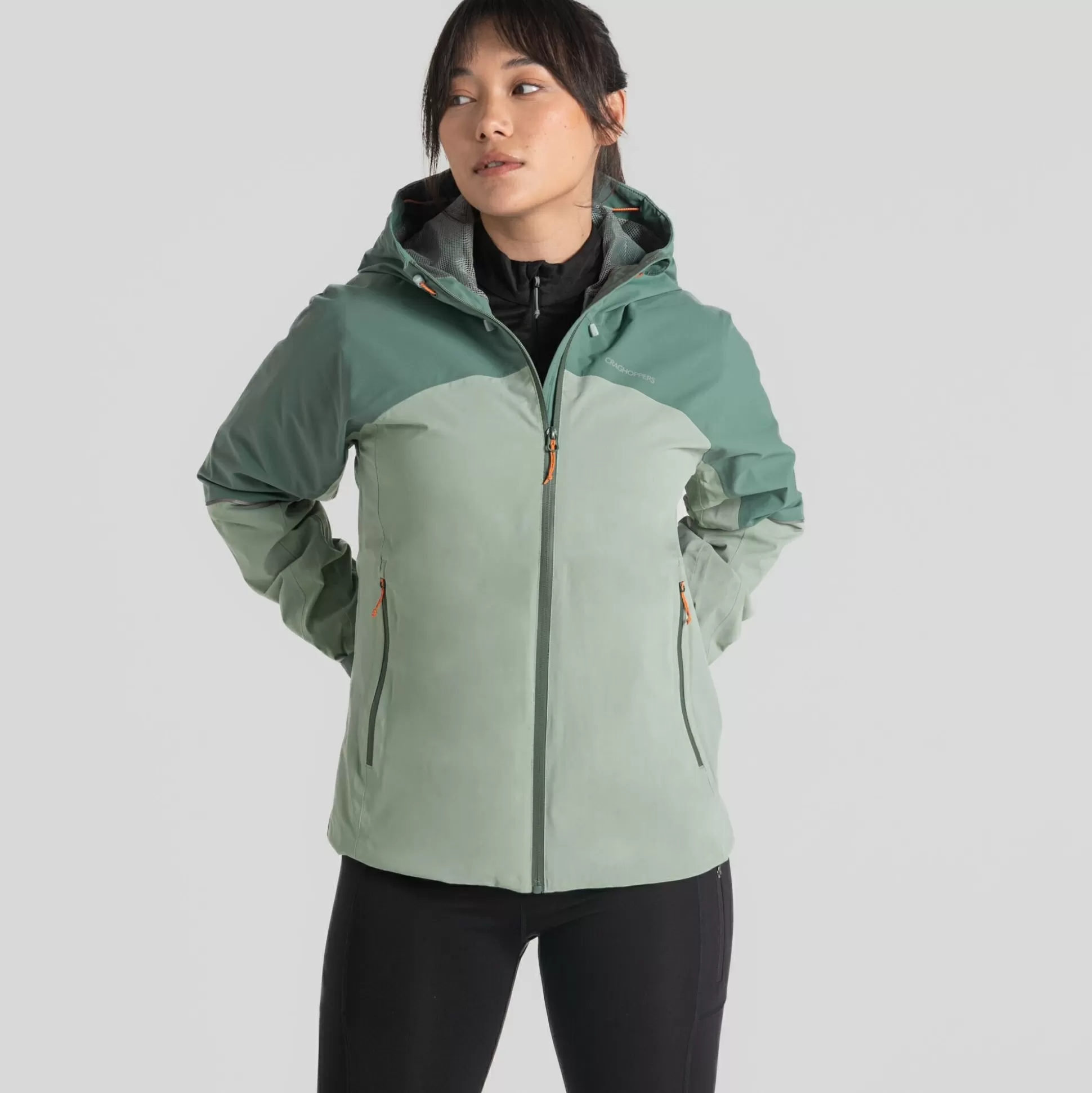 Craghoppers Women'S Aisling Waterproof Jacket - Frosted Pine / Meadow Haze<Womens Waterproof Jackets