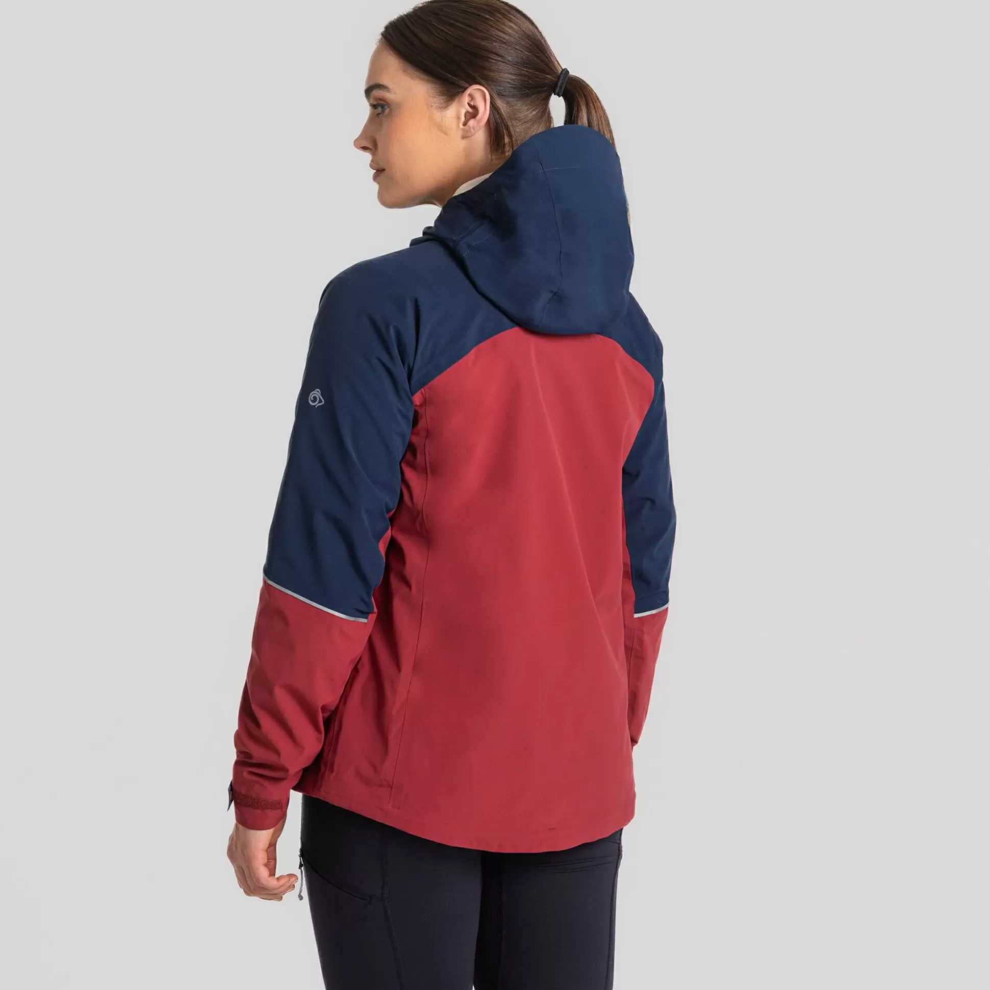 Craghoppers Women'S Aisling Waterproof Jacket - Mulberry Jam / Blue Navy<Womens Waterproof Jackets