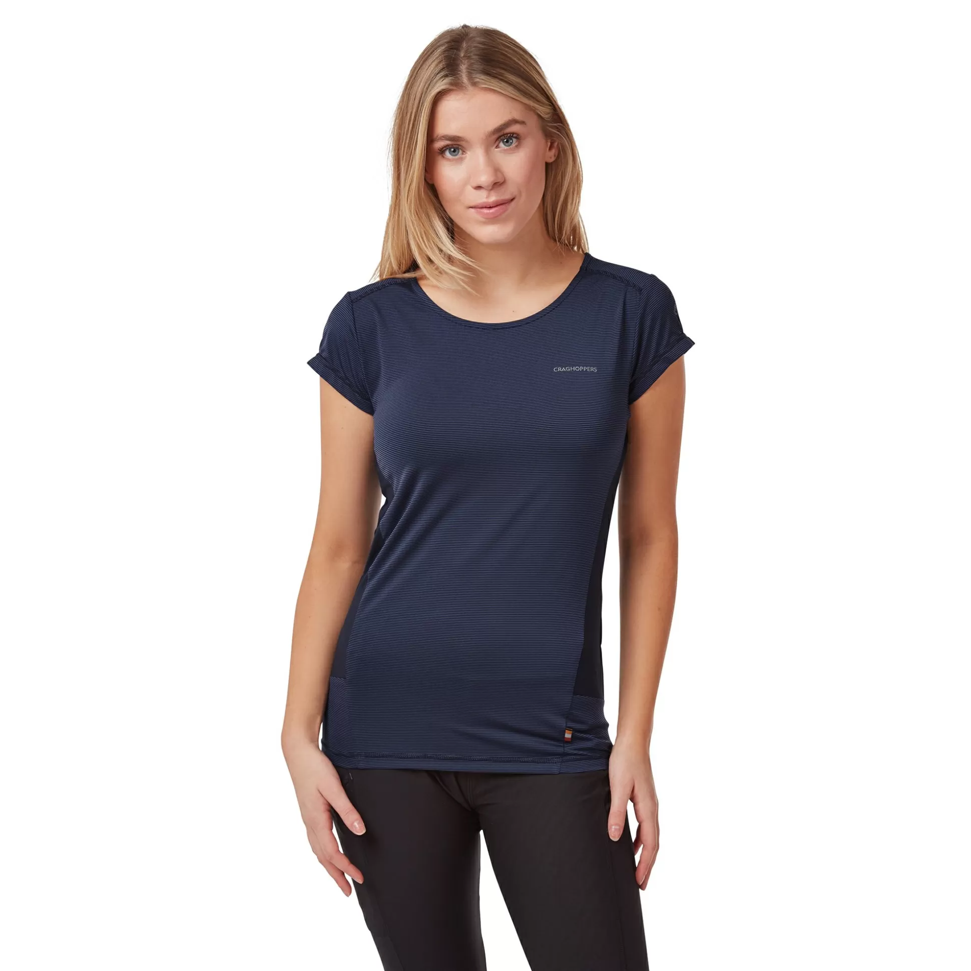 Craghoppers Women'S Atmos Short Sleeved T-Shirt - Blue Navy<Womens Short Sleeve