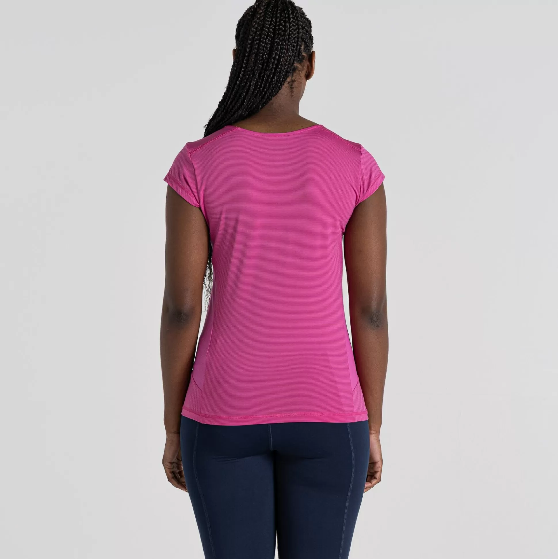 Craghoppers Women'S Atmos Short Sleeved T-Shirt - Fuchsia<Womens Short Sleeve