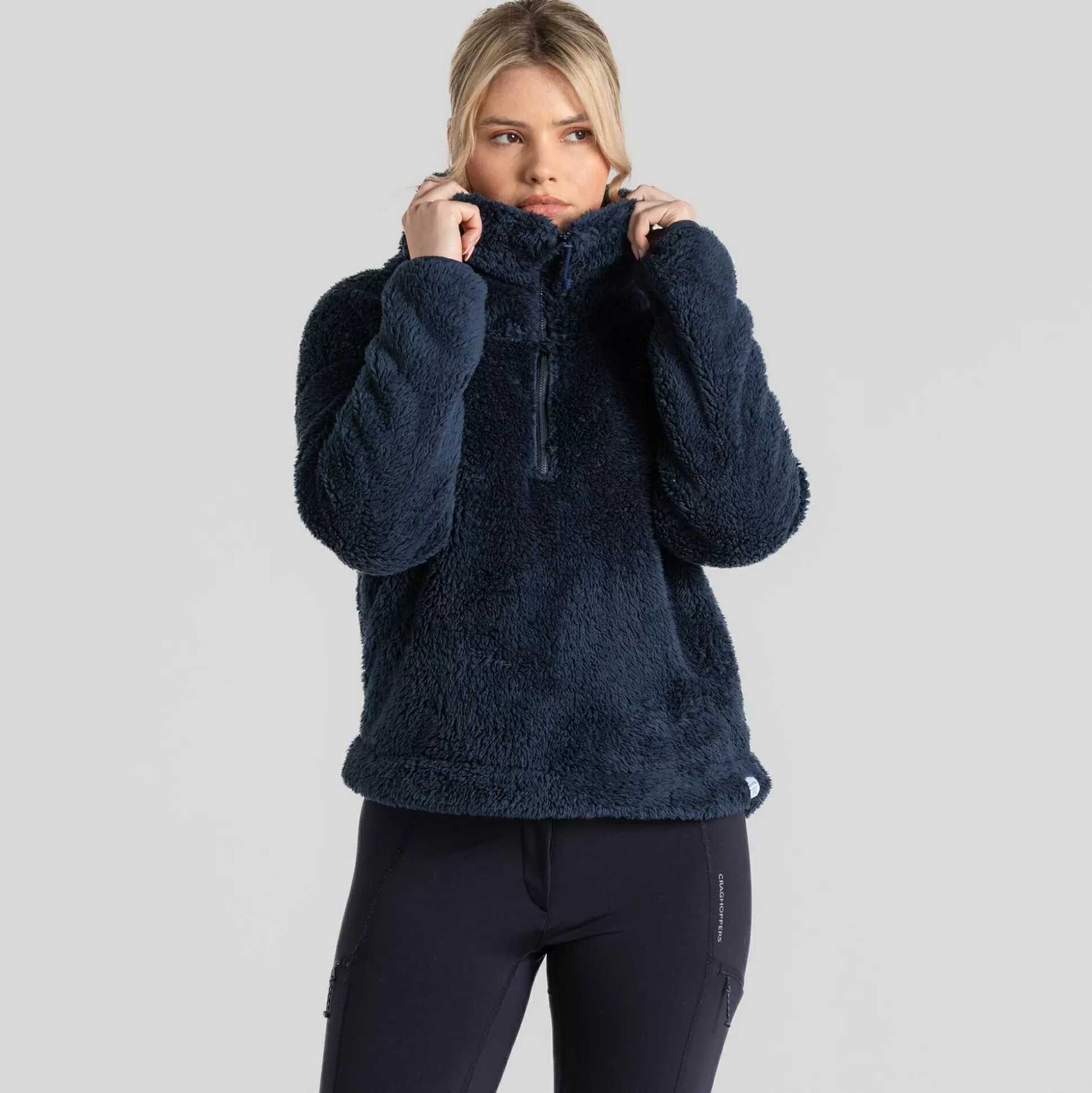 Craghoppers Women'S Bronagh Half Zip Fleece - Blue Navy<Womens Half Zip Fleece