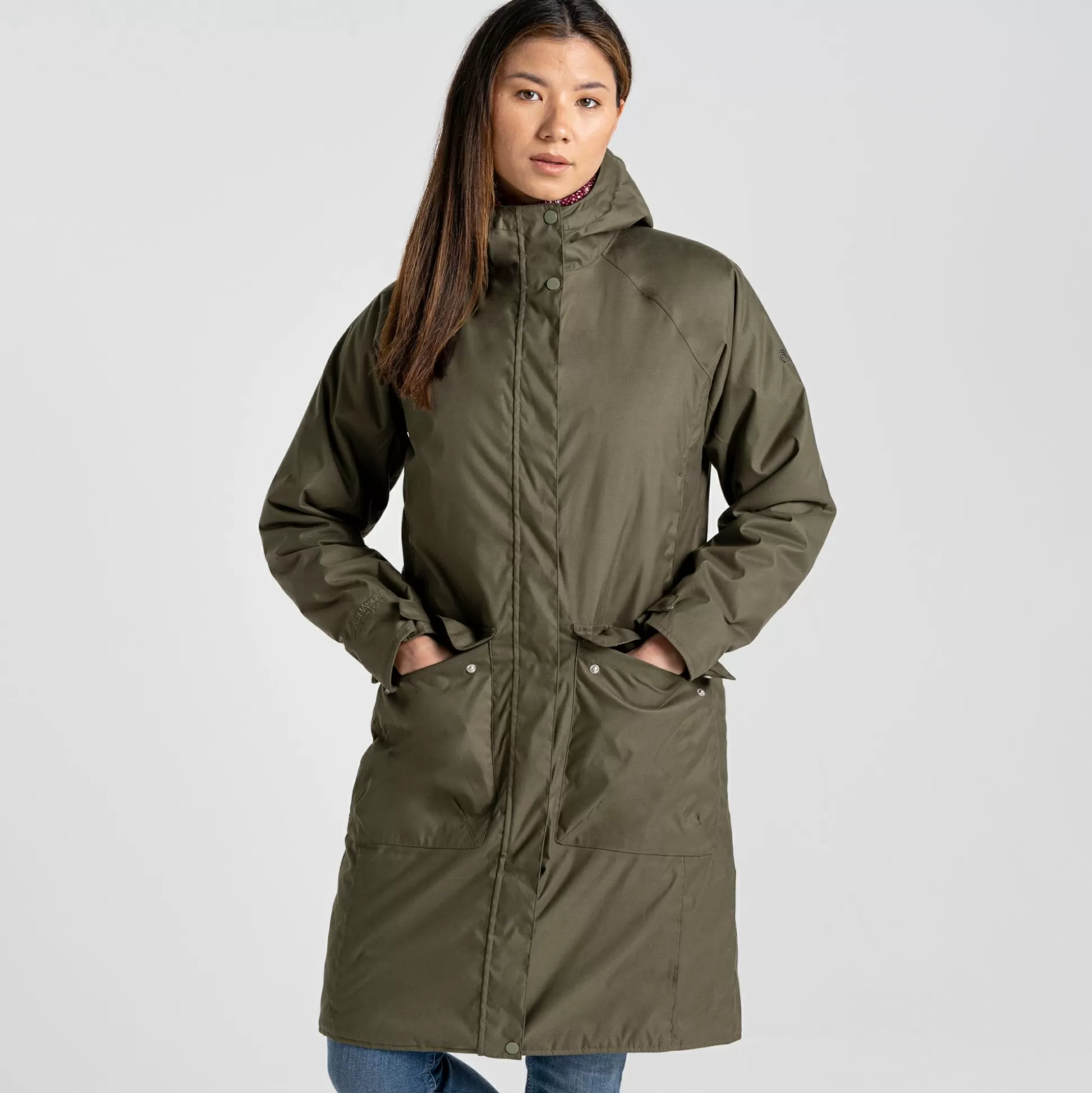 Craghoppers Women'S Caithness Waterproof Jacket - Wild Olive<Womens Insulated Jackets | Waterproof Jackets