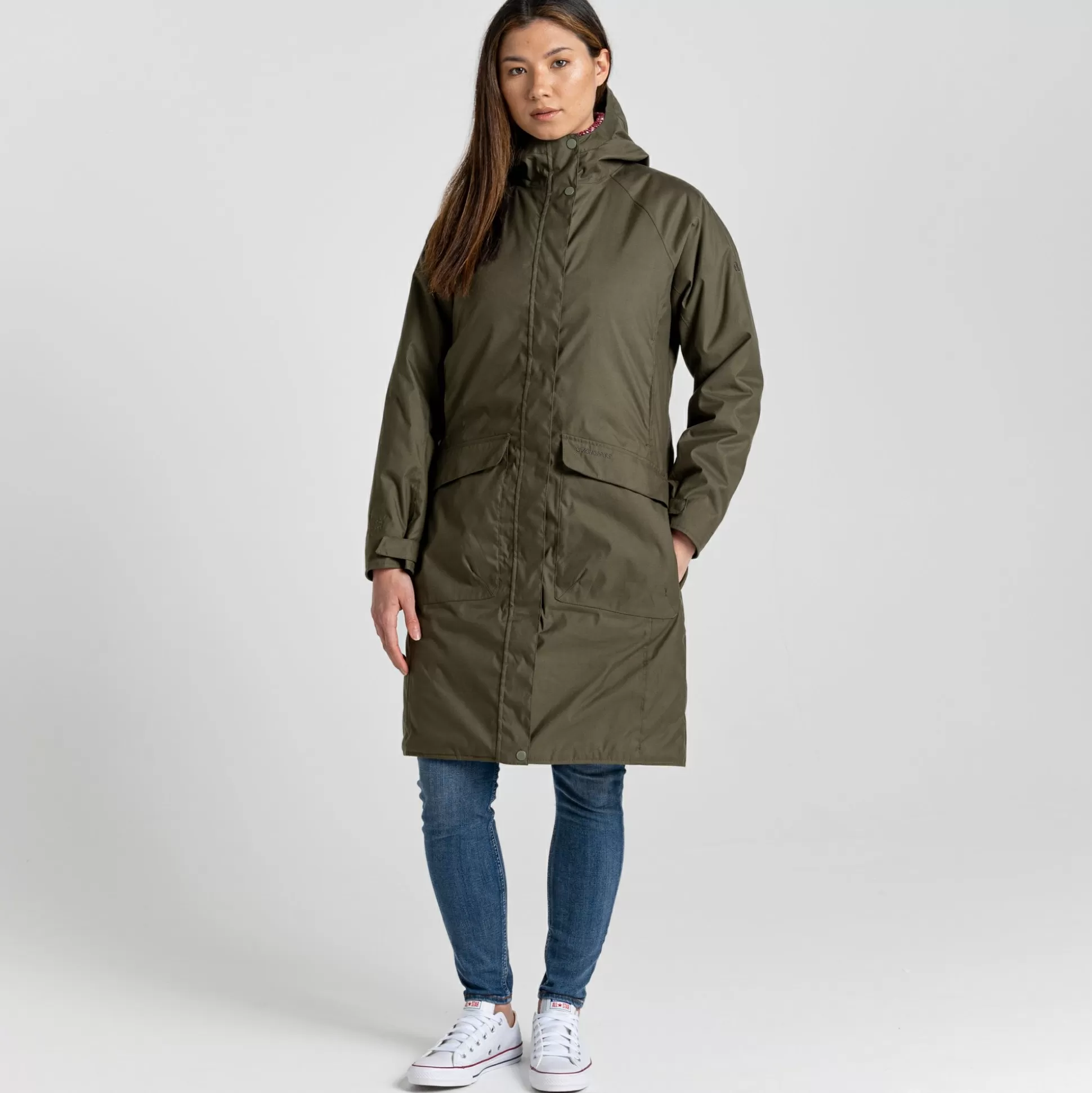 Craghoppers Women'S Caithness Waterproof Jacket - Wild Olive<Womens Insulated Jackets | Waterproof Jackets