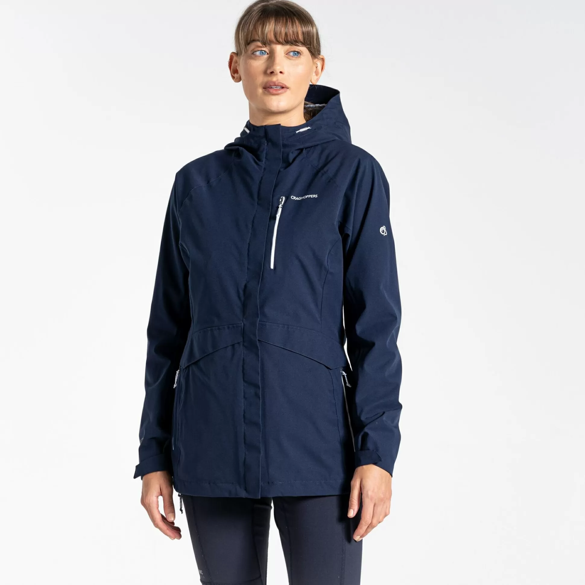 Craghoppers Women'S Caldbeck Stretch Waterproof Jacket- Blue Navy<Womens Waterproof Jackets