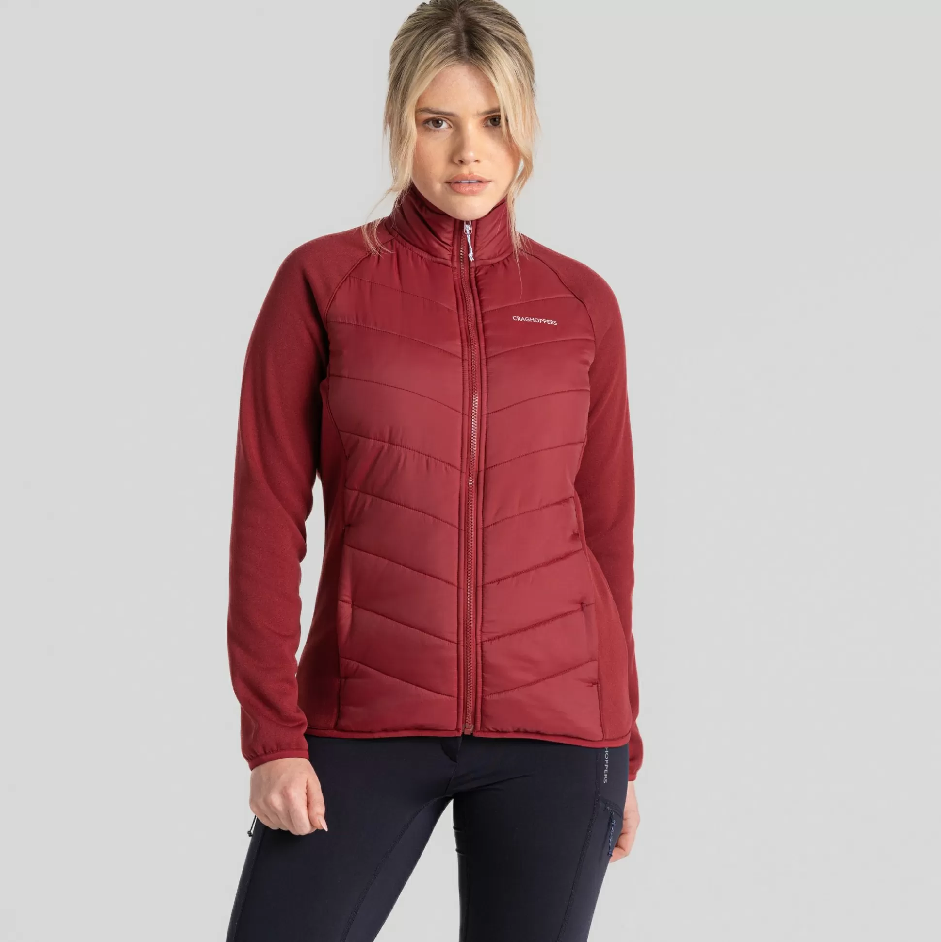 Craghoppers Women'S Carmela Hybrid Jacket - Mulberry Jam<Womens Insulated Jackets