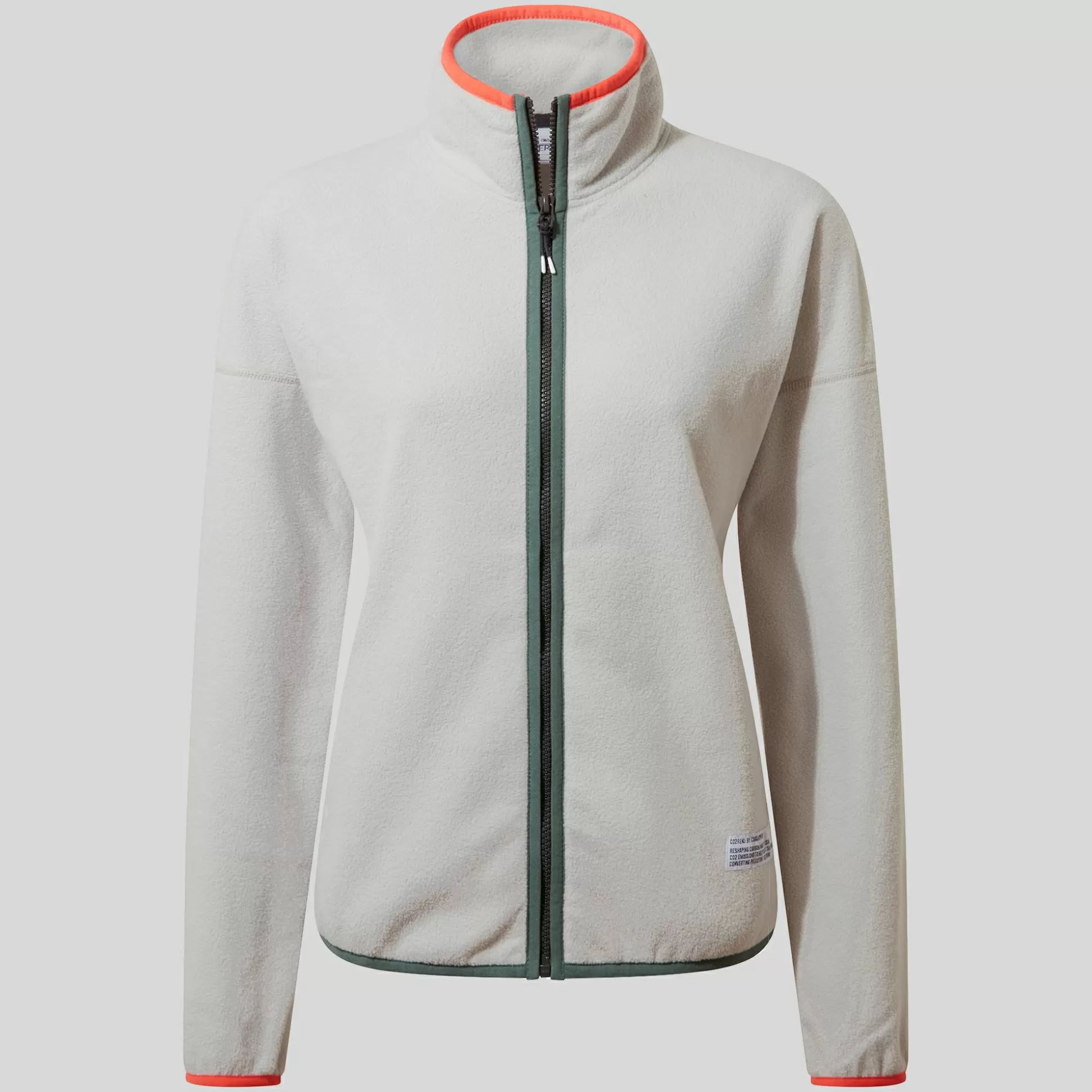 Craghoppers Women'S Co2 Renu Full Zip Fleece - Light Grey Marl<Womens Full Zip Fleece