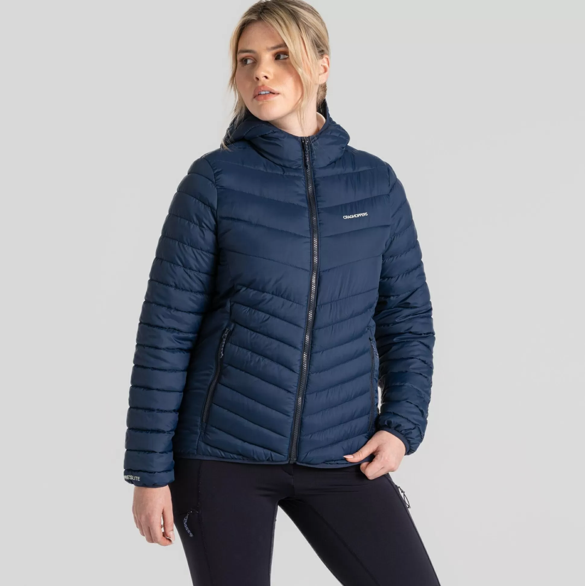 Craghoppers Women'S Compresslite Viii Hooded Jacket - Blue Navy / Blue Navy<Womens Insulated Jackets