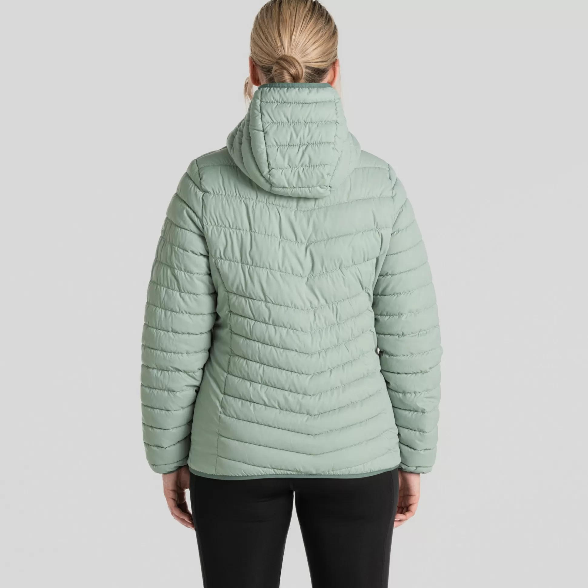 Craghoppers Women'S Compresslite Viii Hooded Jacket - Meadow Haze / Frosted Pine<Womens Insulated Jackets