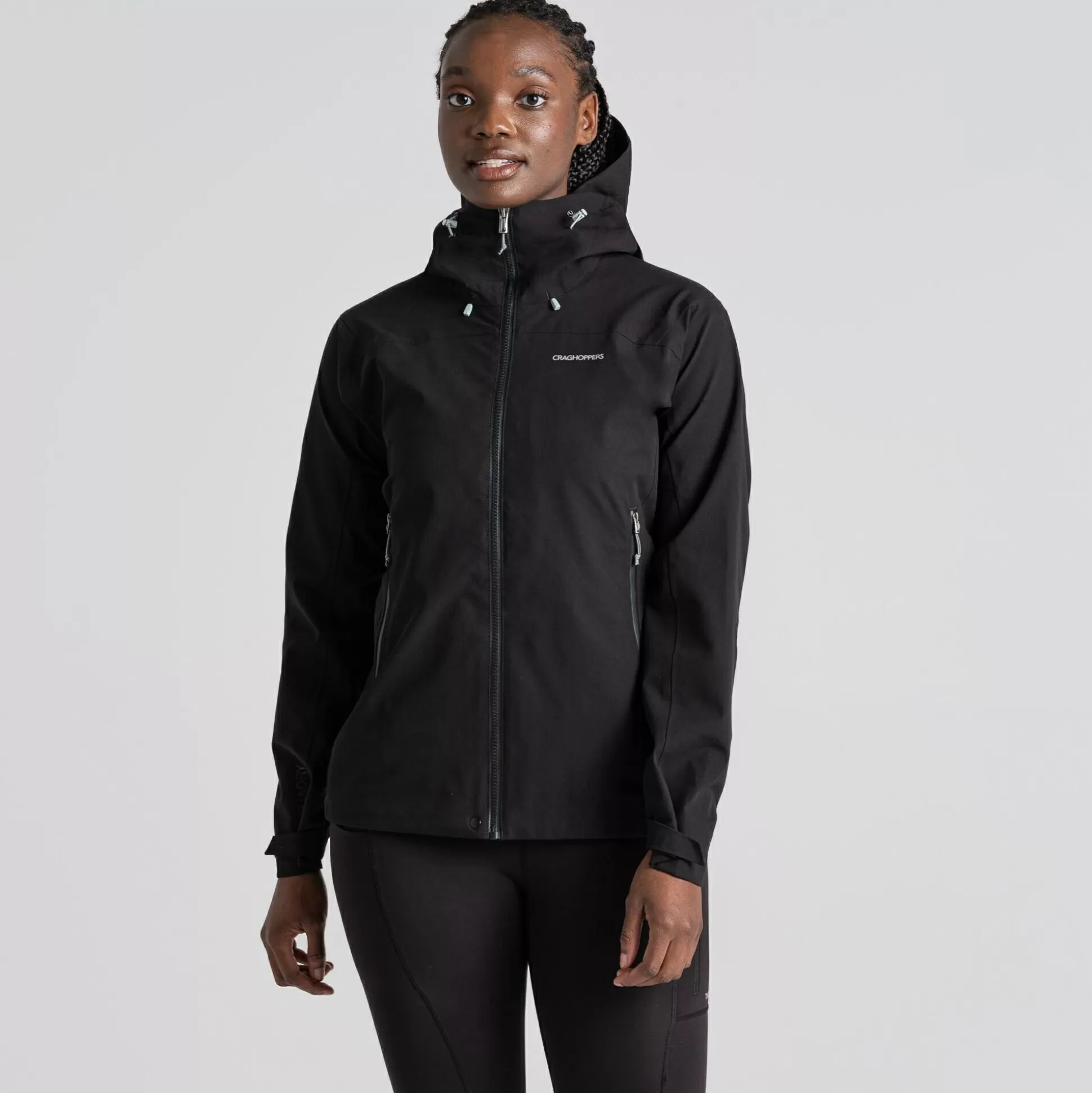 Craghoppers Women'S Dynamic Waterproof Pro Ii Jacket - Black<Womens Waterproof Jackets