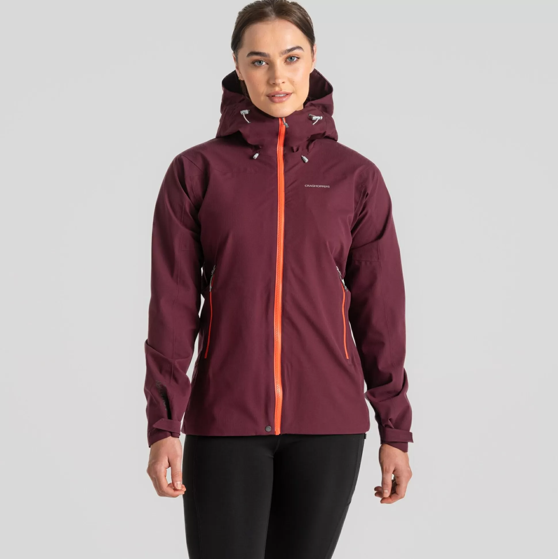 Craghoppers Women'S Dynamic Waterproof Pro Ii Jacket - Deep Violet<Womens Waterproof Jackets