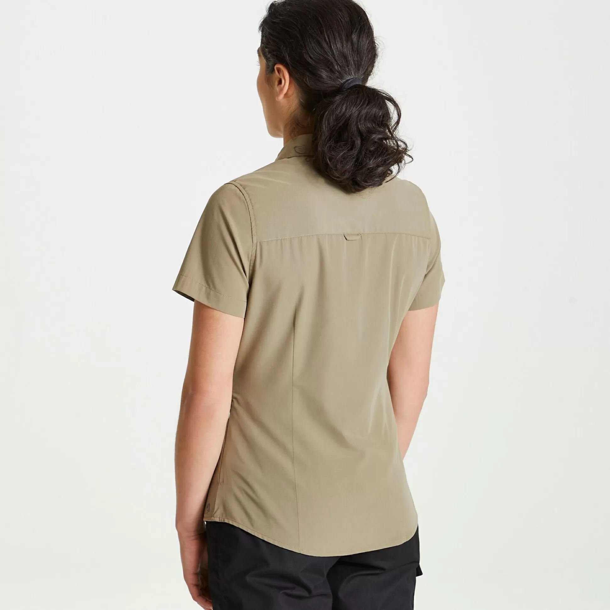 Craghoppers Women'S Expert Kiwi Short Sleeved Shirt - Pebble<Womens Short Sleeve