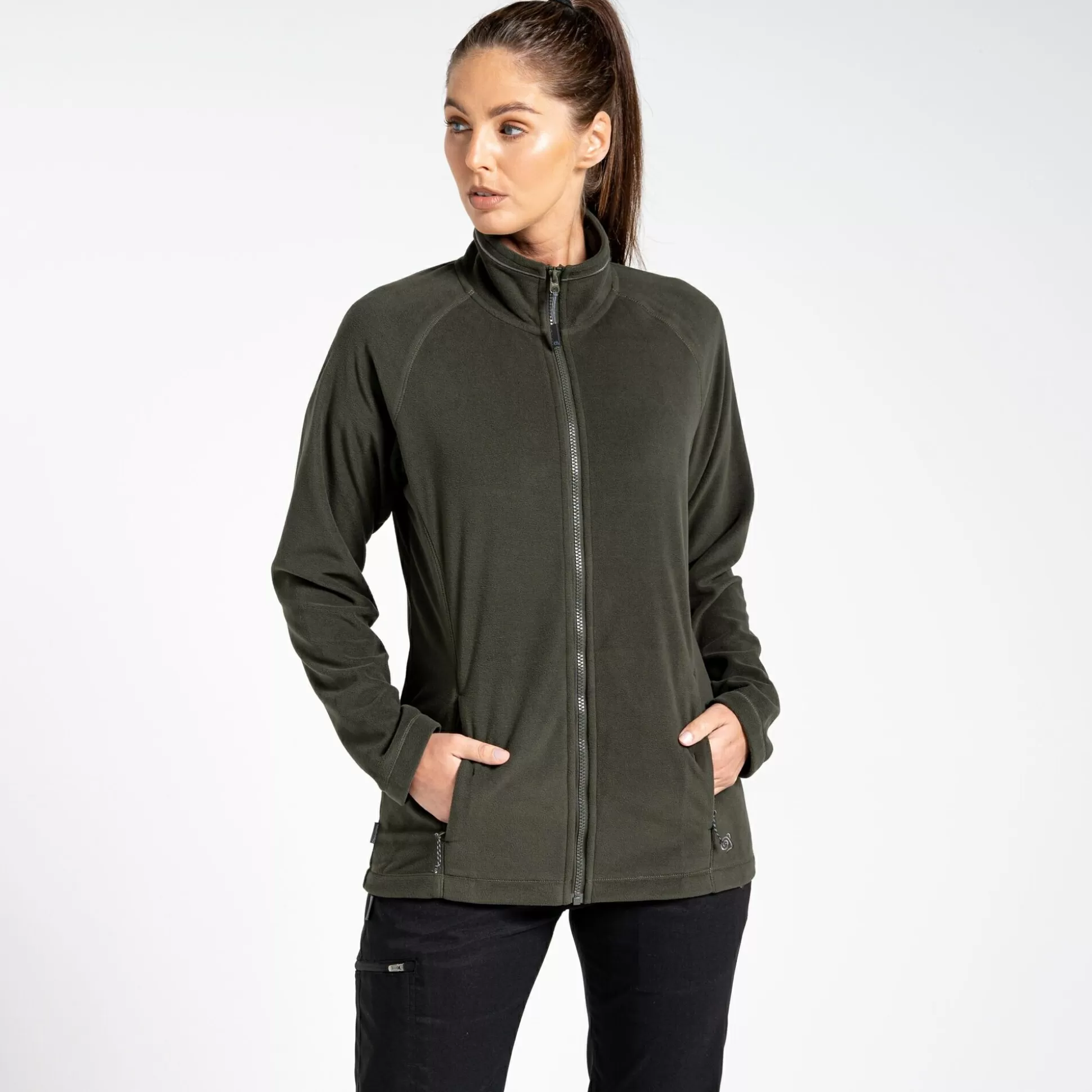 Craghoppers Women'S Expert Miska 200 Fleece Jacket - Dark Cedar Green<Womens Full Zip Fleece