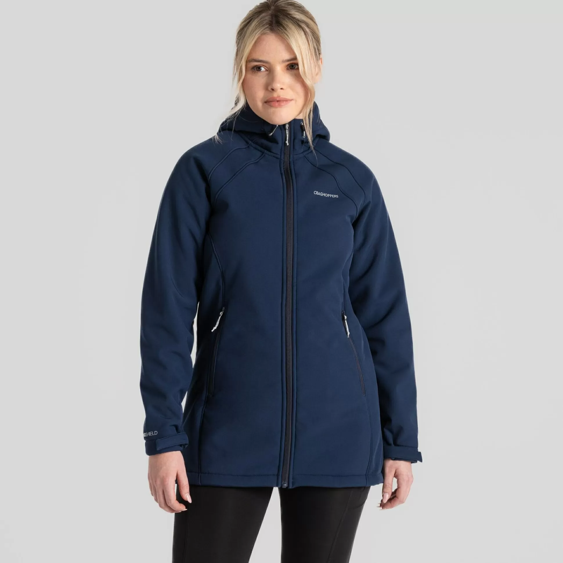 Craghoppers Women'S Gwen Hooded Jacket - Blue Navy<Womens Softshell Jackets