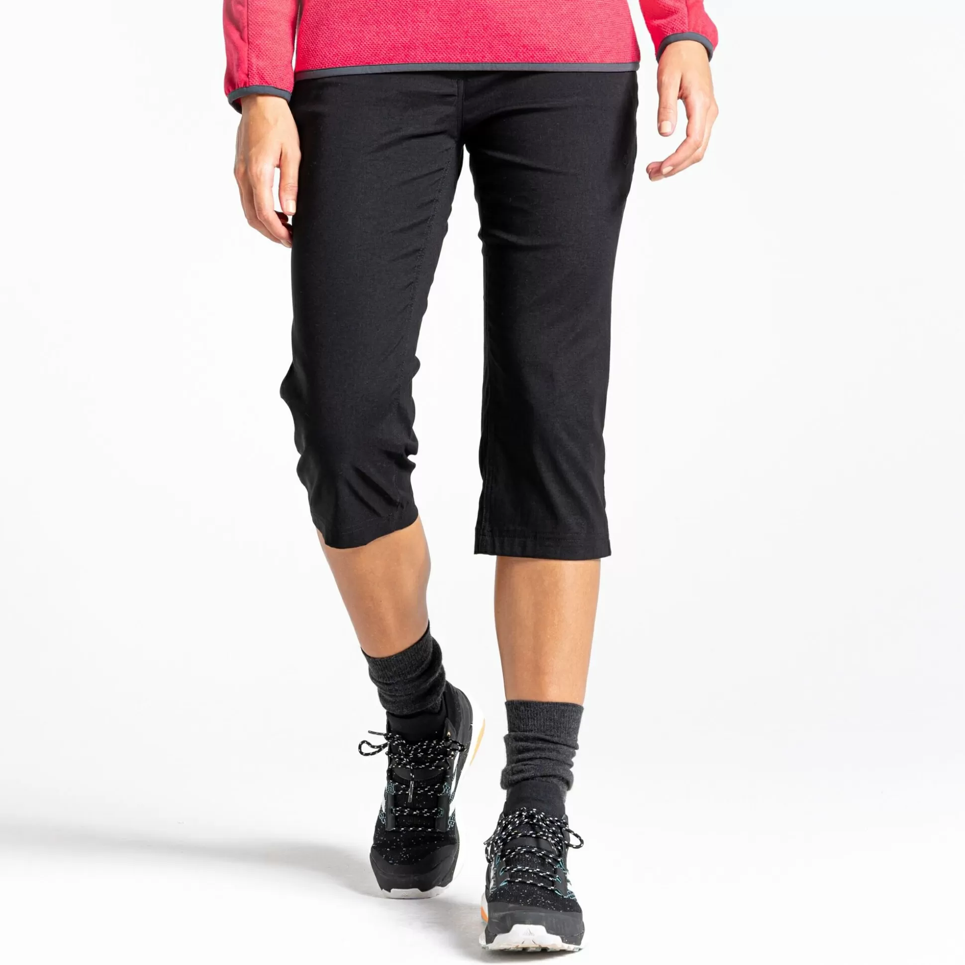 Craghoppers Women'S Kiwi Pro Ii Crop Trousers - Black<Womens Cropped Trousers