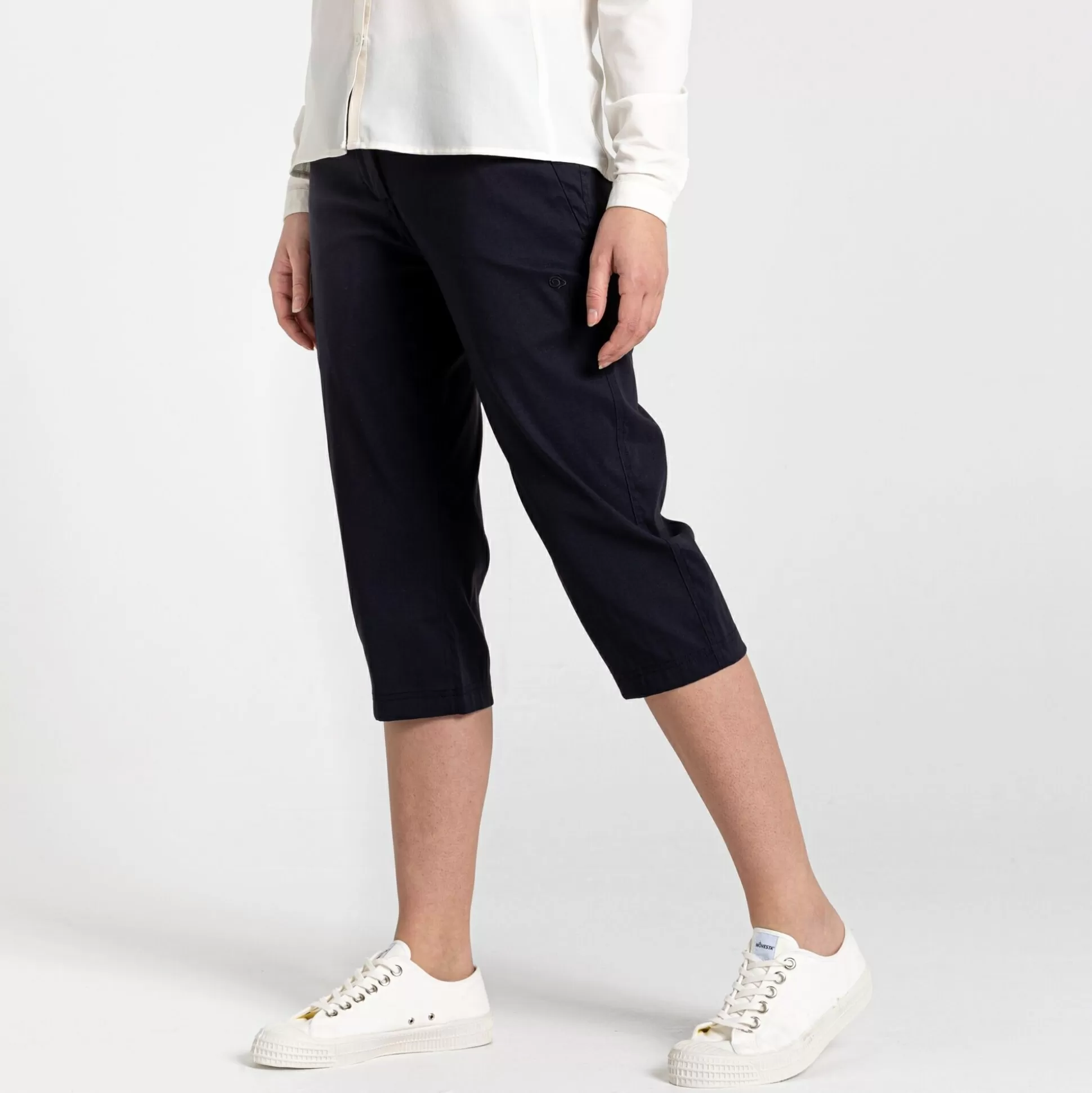 Craghoppers Women'S Kiwi Pro Ii Crop Trousers - Dark Navy<Womens Cropped Trousers