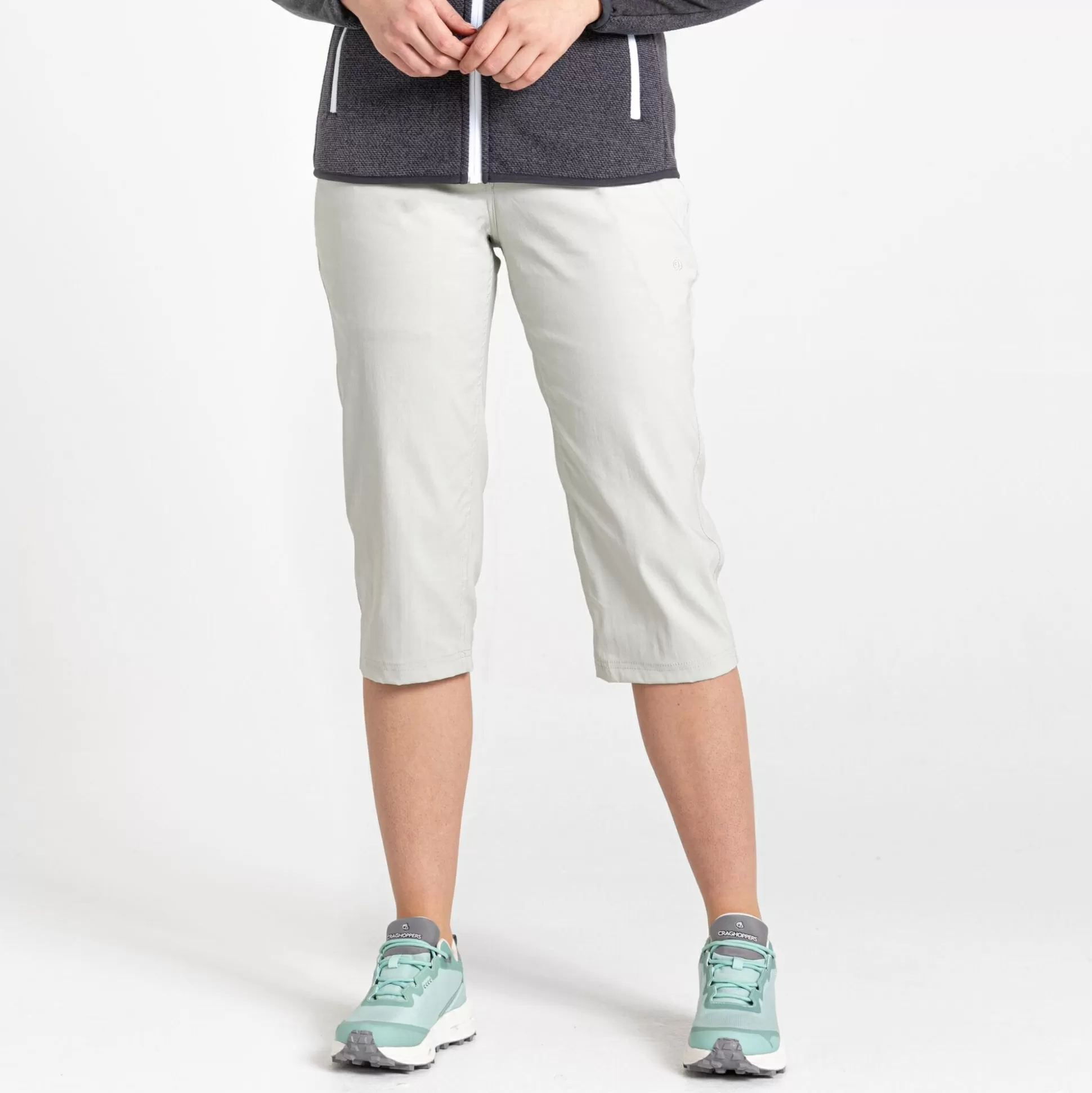 Craghoppers Women'S Kiwi Pro Ii Crop Trousers - Dove Grey<Womens Cropped Trousers