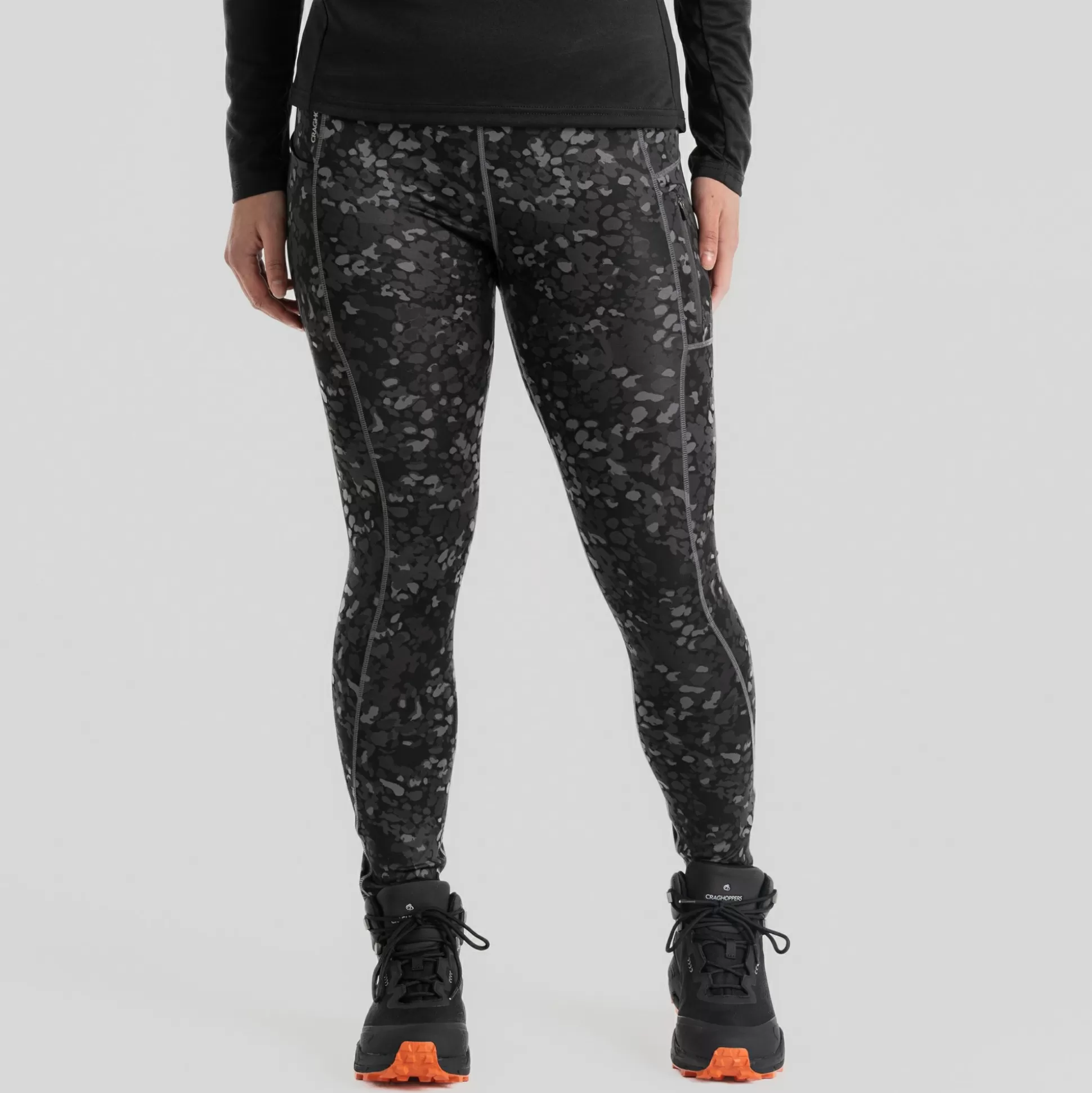 Craghoppers Women'S Kiwi Pro Leggings - Tonal Grey Print<Womens Leggings