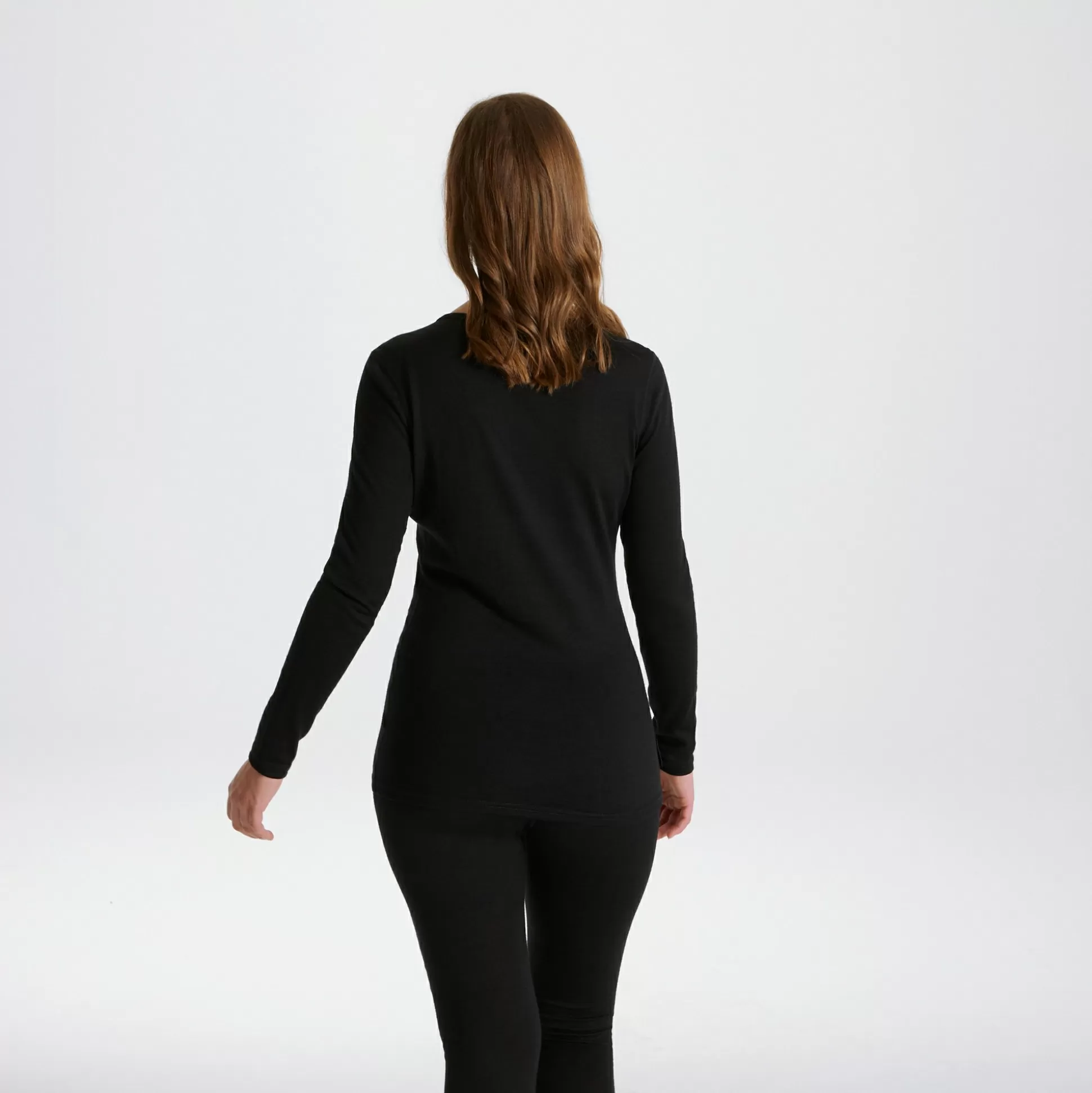 Craghoppers Women'S Merino Crew Neck Long Sleeved Baselayer Ii - Black<Womens Long Sleeve