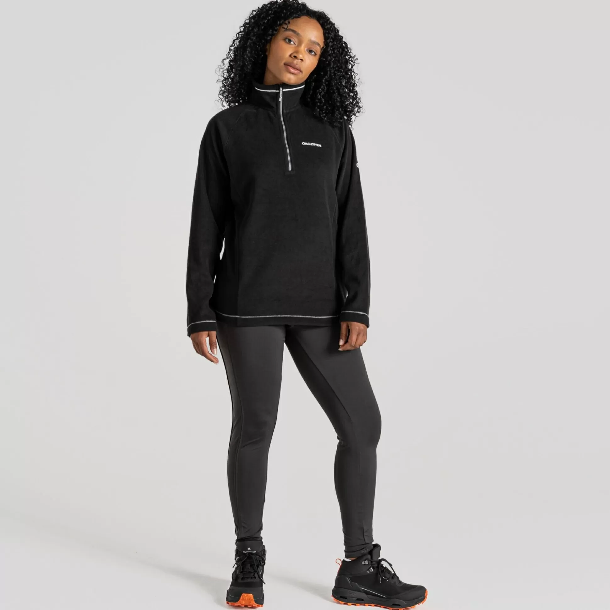 Craghoppers Women'S Miska Half Zip Fleece - Black<Womens Half Zip Fleece