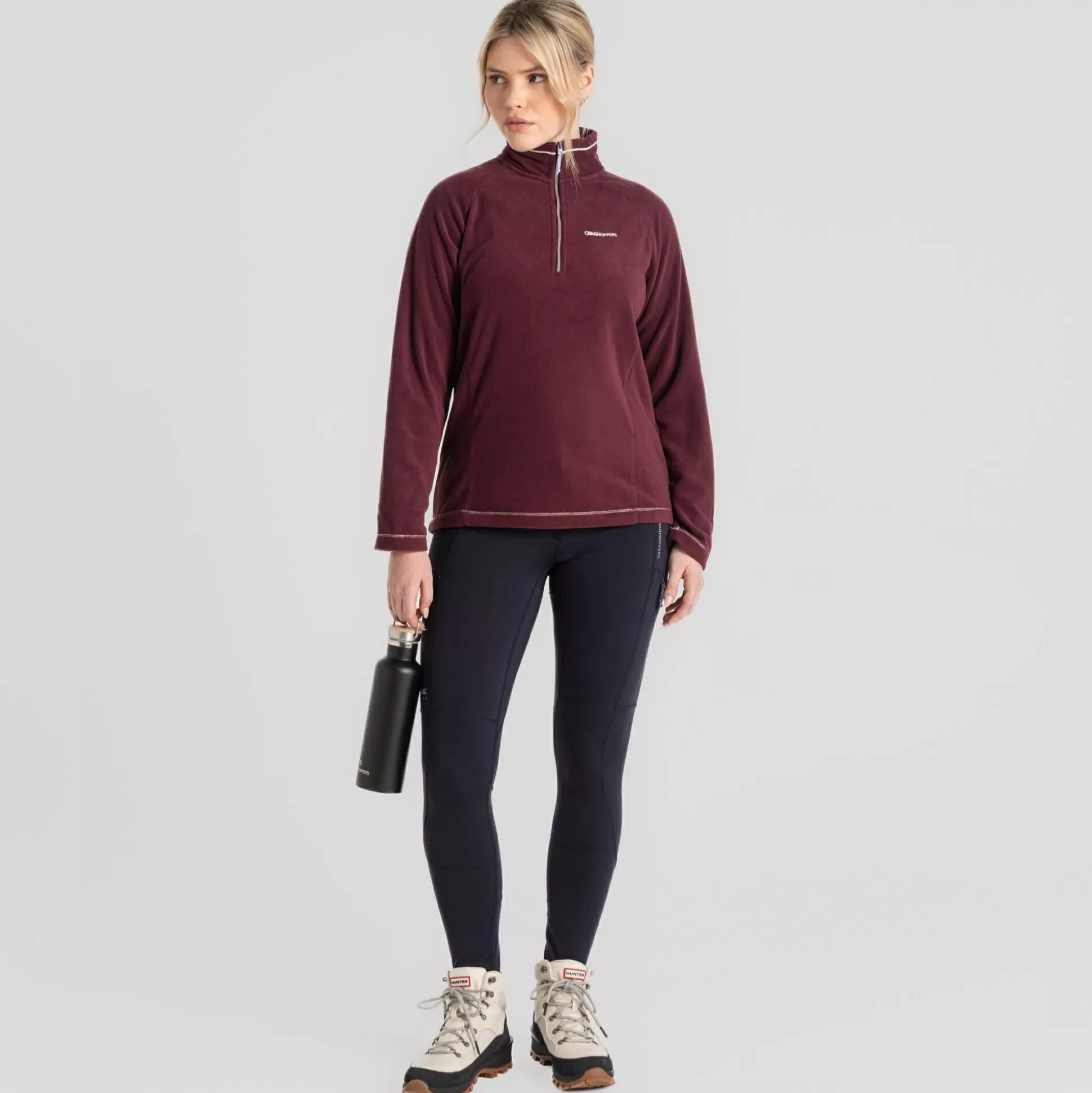 Craghoppers Women'S Miska Half Zip Fleece - Deep Violet<Womens Half Zip Fleece