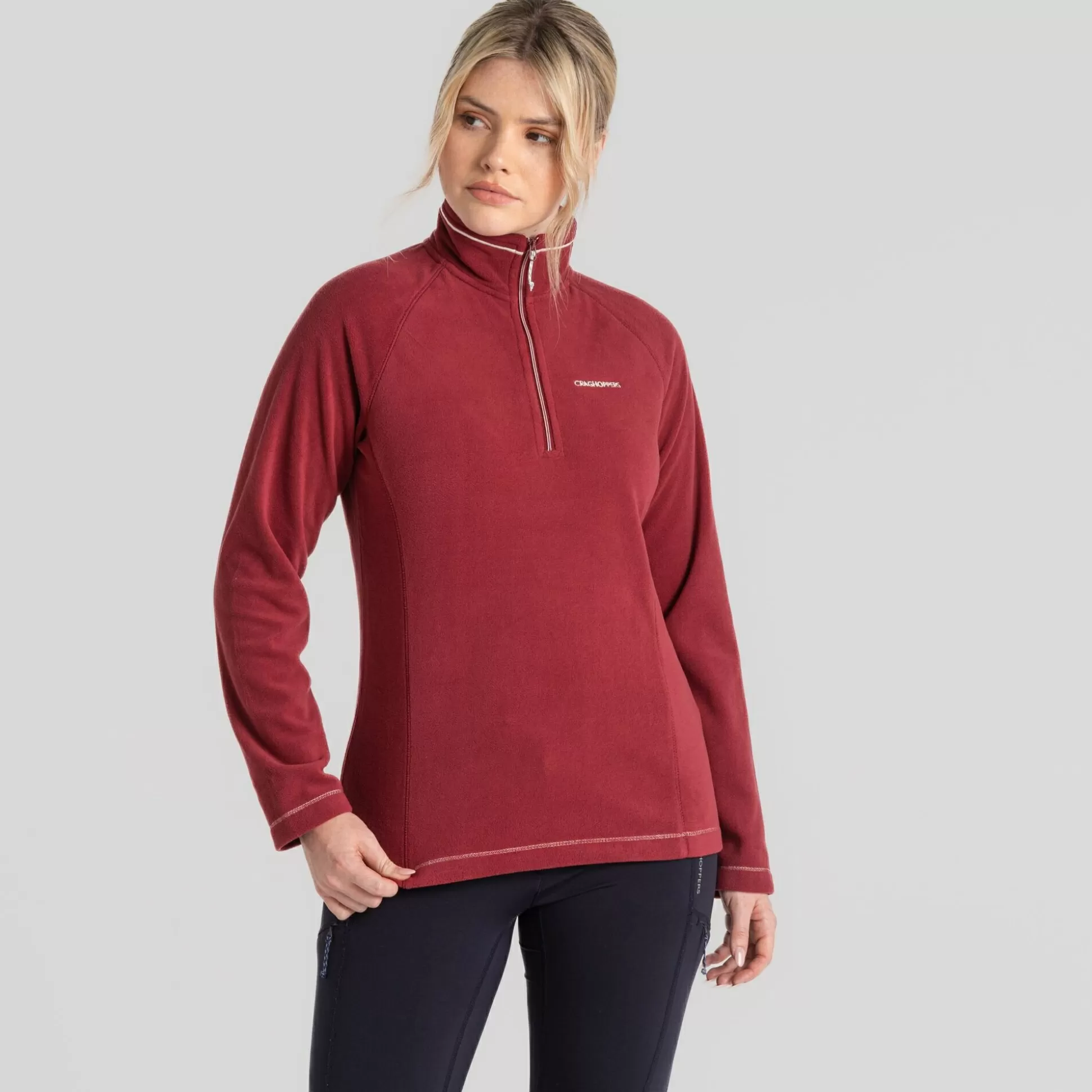 Craghoppers Women'S Miska Half Zip Fleece - Mulberry Jam<Womens Half Zip Fleece