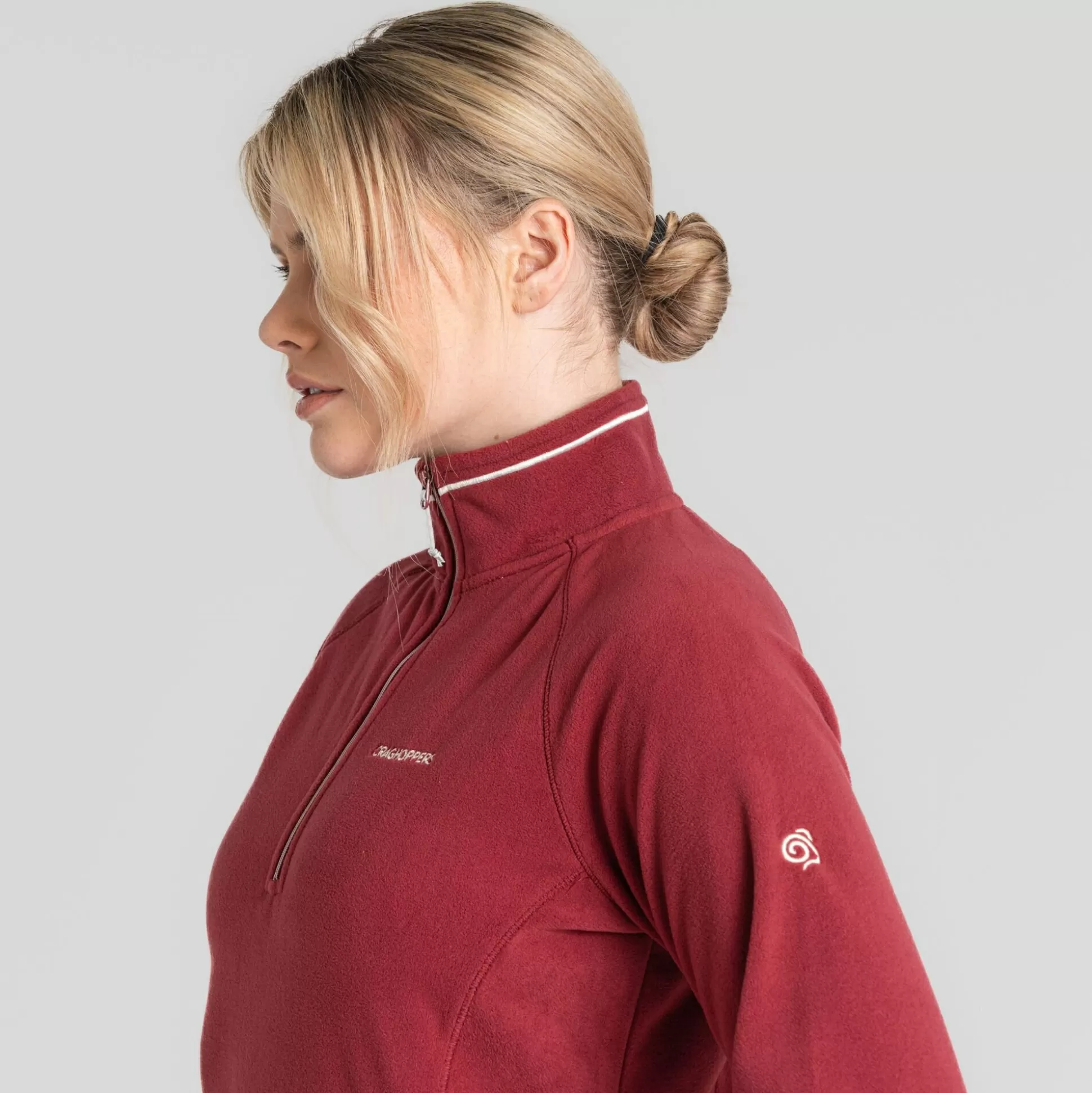 Craghoppers Women'S Miska Half Zip Fleece - Mulberry Jam<Womens Half Zip Fleece