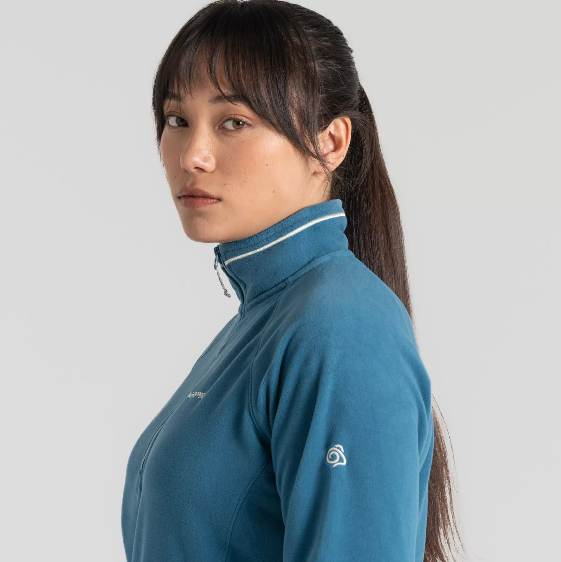 Craghoppers Women'S Miska Half Zip Fleece - Tay Blue<Womens Half Zip Fleece