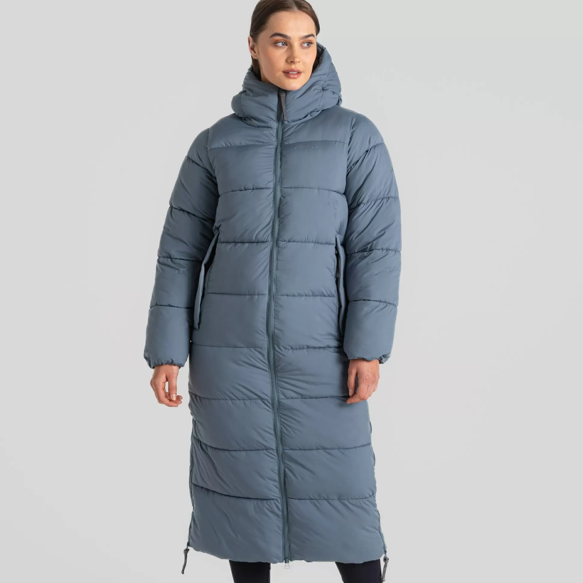 Craghoppers Women'S Narlia Insulated Hooded Jacket - Winter Sky<Womens Insulated Jackets