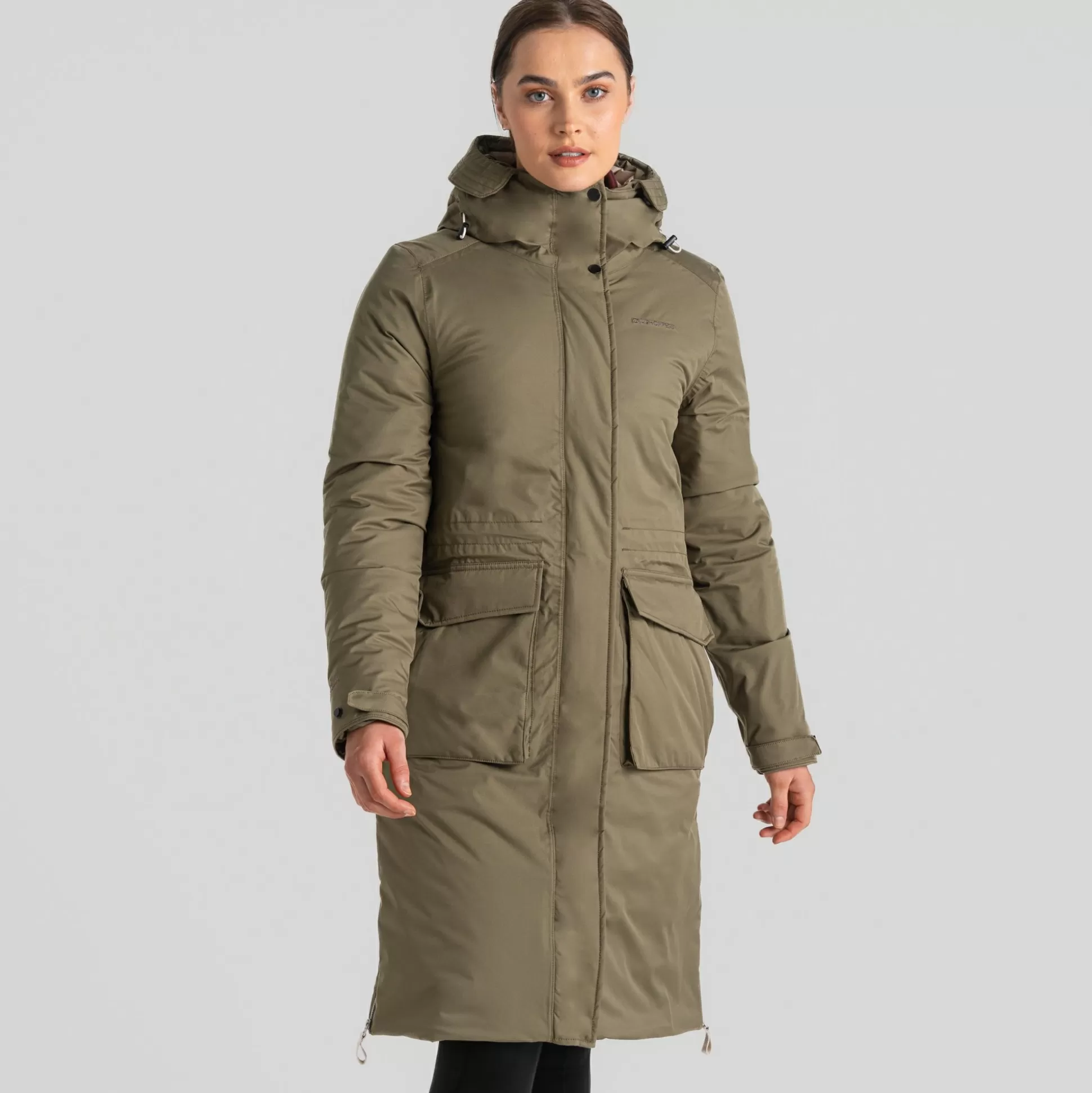 Craghoppers Women'S Neev Waterproof Jacket - Wild Olive<Womens Insulated Jackets | Waterproof Jackets