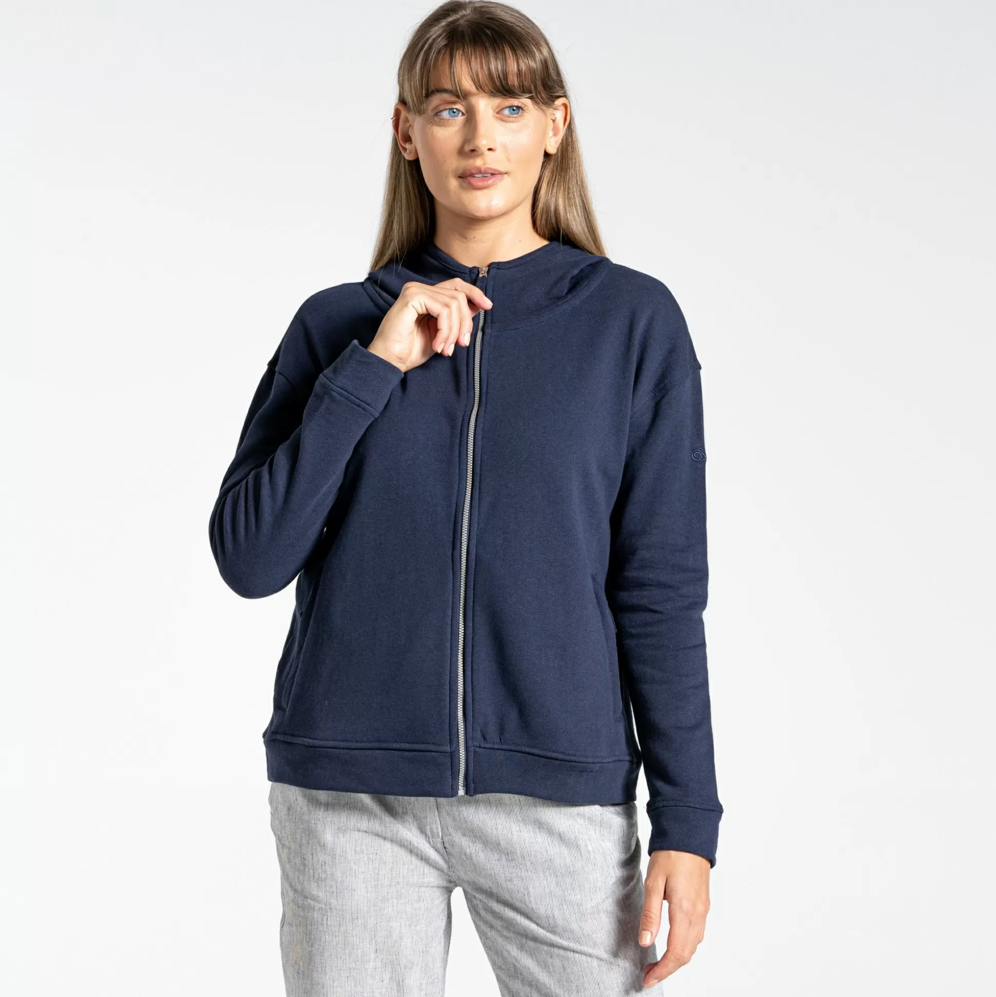 Craghoppers Women'S Nosibotanical Eden Hooded Jacket - Blue Navy<Womens Long Sleeve | Short Sleeve