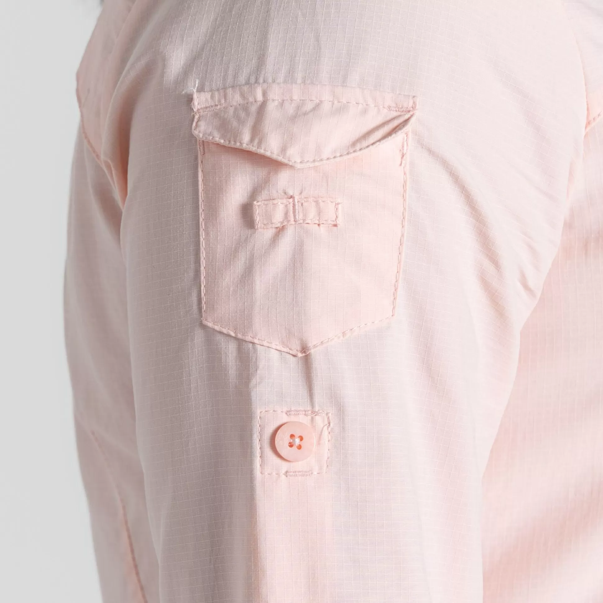 Craghoppers Women'S Nosilife Adventure Ii Long Sleeved Shirt - Seashell Pink<Womens Long Sleeve