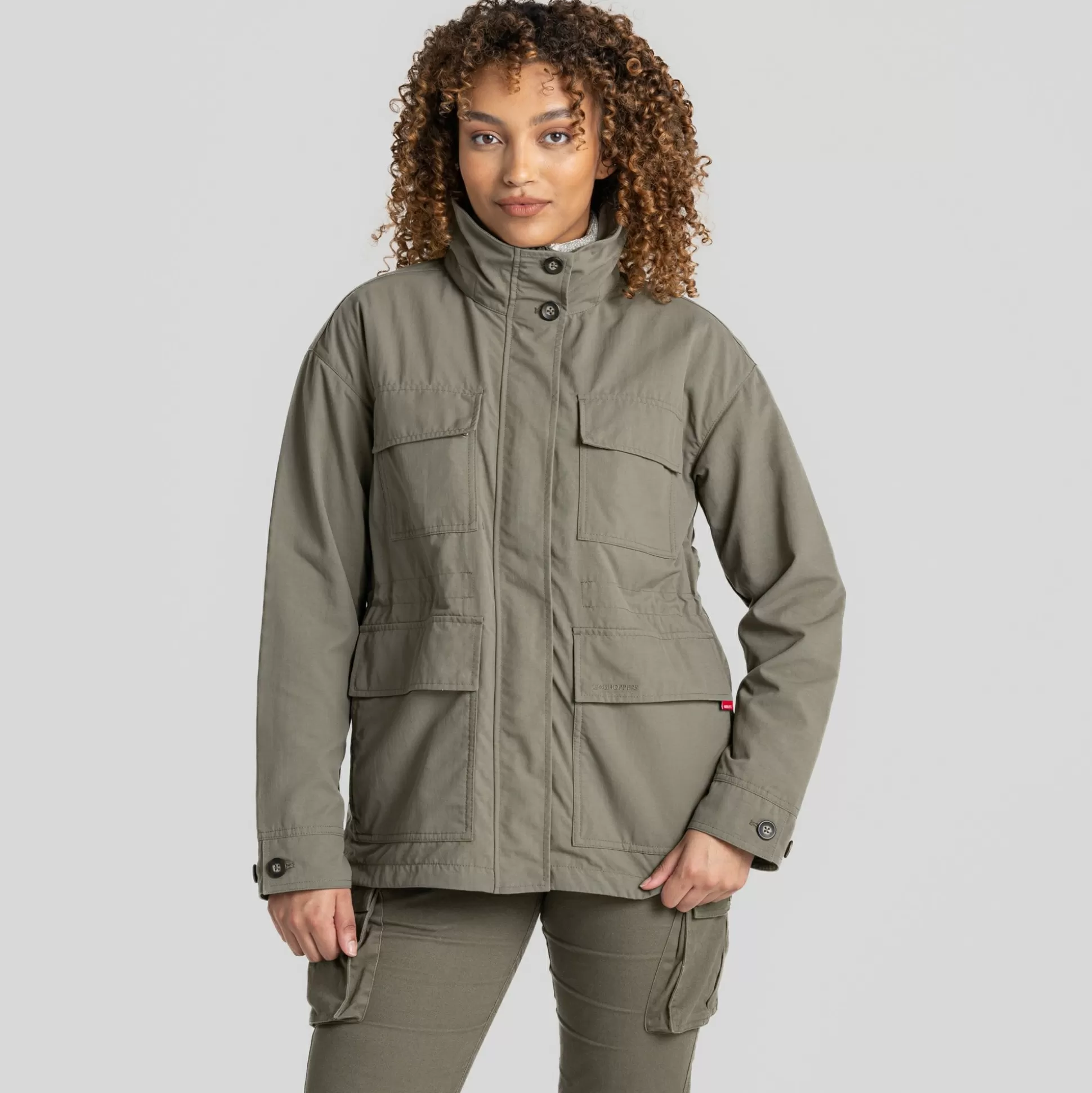 Craghoppers Women'S Nosilife Adventure Jacket - Wild Olive<Womens Softshell Jackets